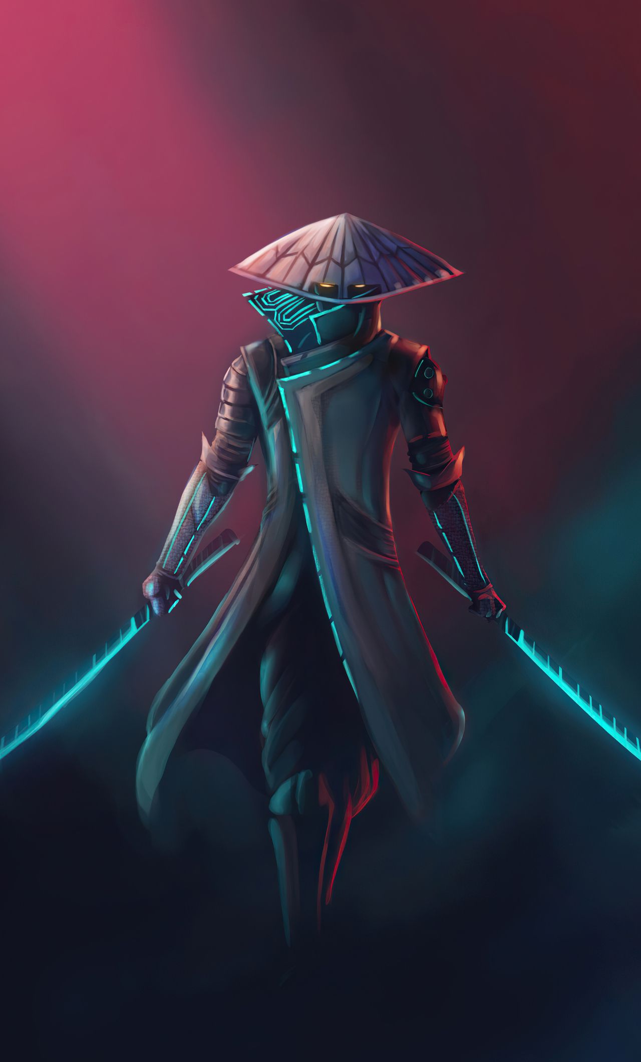 Cyber Ronin Artwork iPhone HD 4k Wallpaper, Image, Background, Photo and Picture