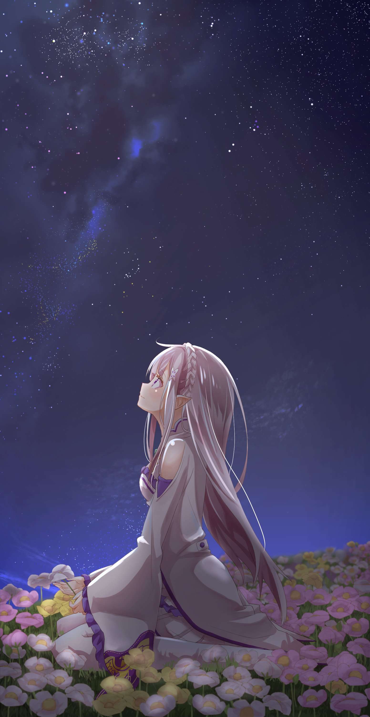 iPhoneXpaperscom  iPhone X wallpaper  bc64anime nightspacestarartillustration