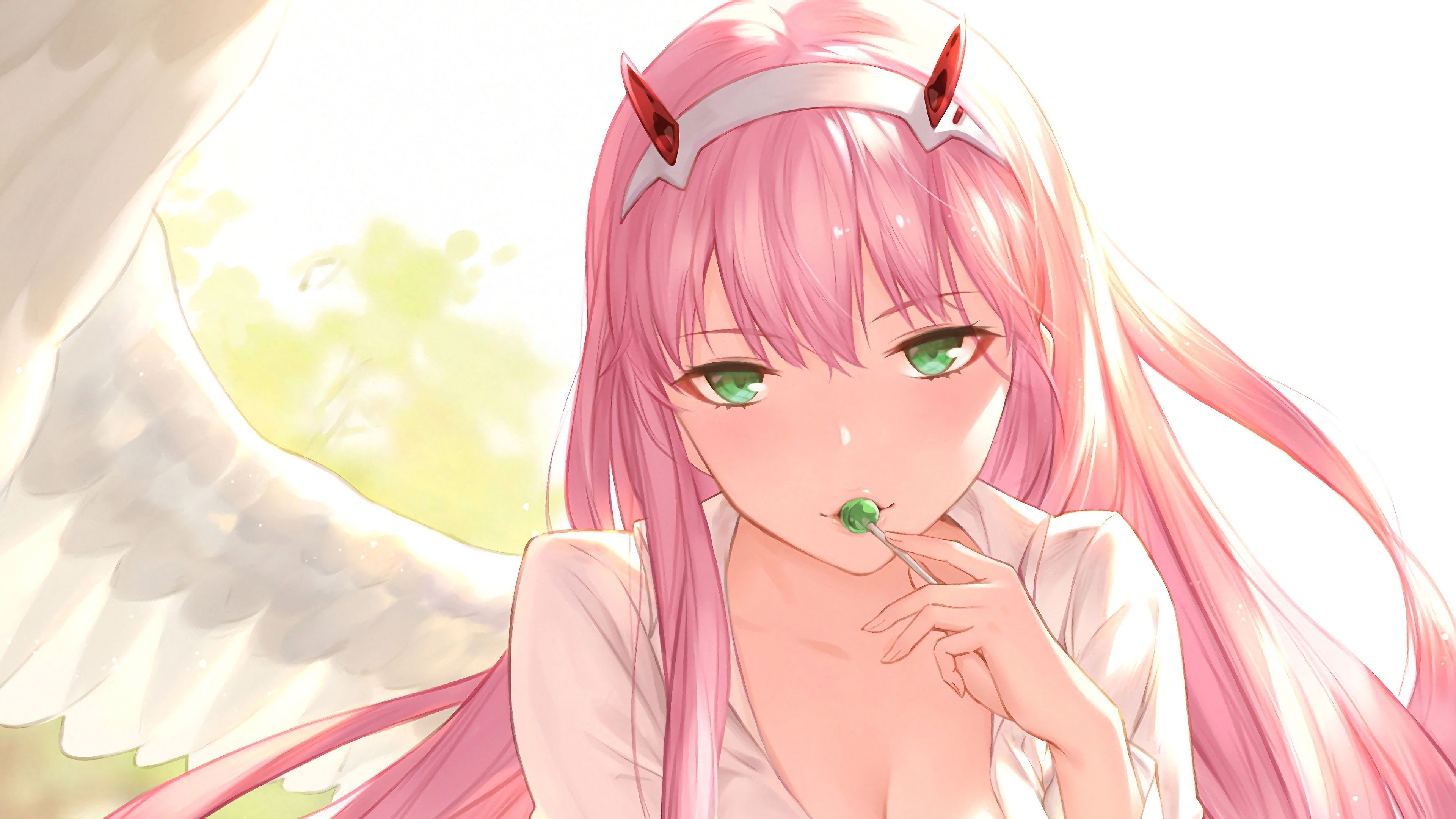 130 4K Zero Two Darling in the FranXX Wallpapers  Background Images