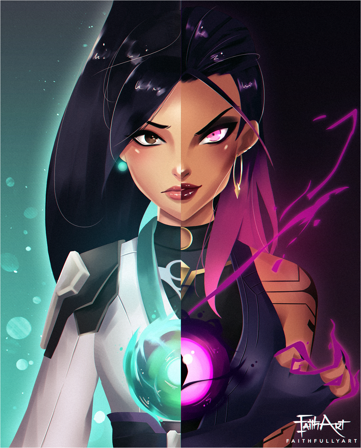 SAGE AND REYNA WIZYAKUZA FanArt. Concept art characters, Overwatch hero concepts, Character illustration