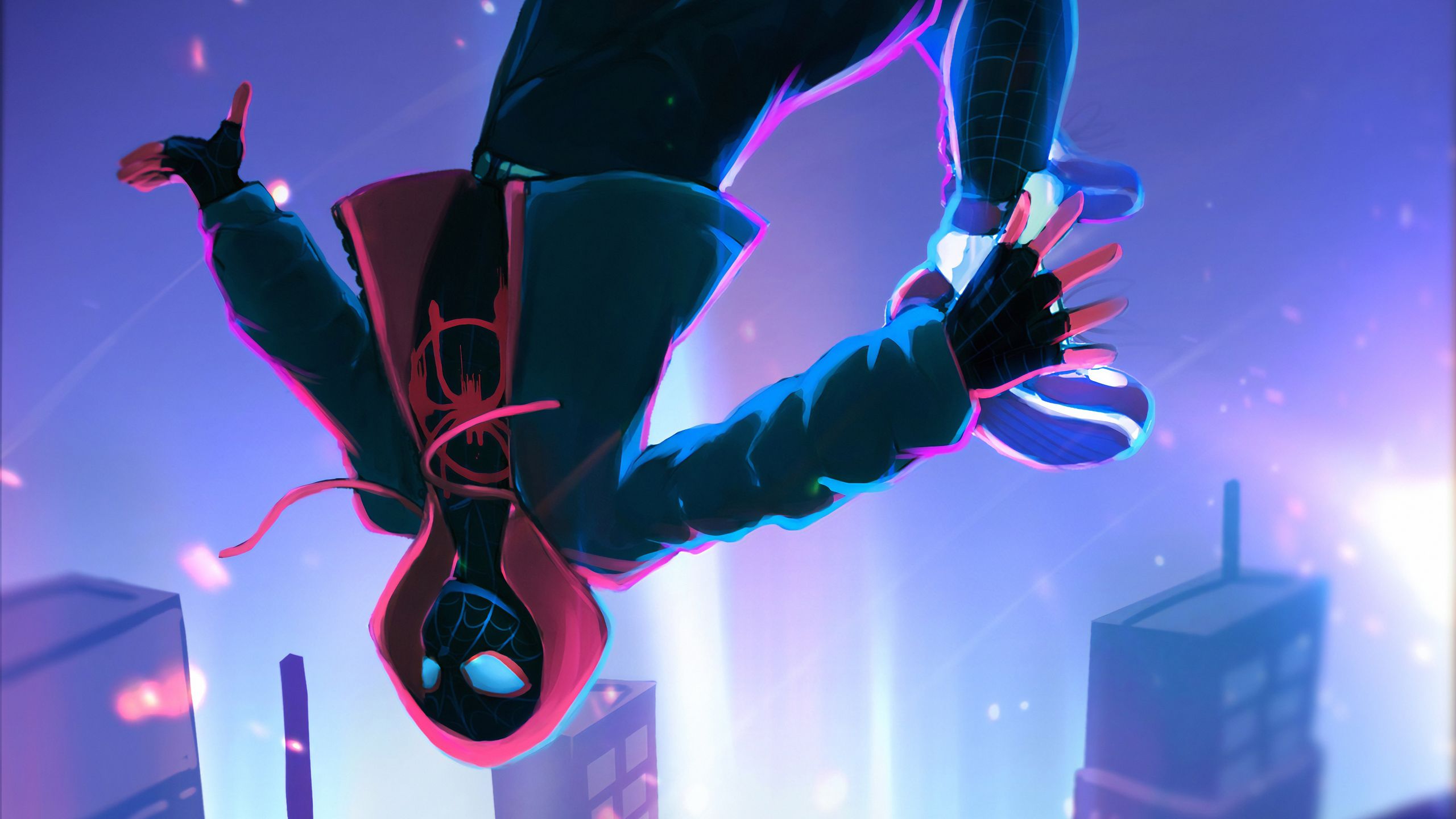 Miles Morales, colors, spiderman, spider, man, marvel, sony, gwen stacy,  spidergwen, HD phone wallpaper | Peakpx