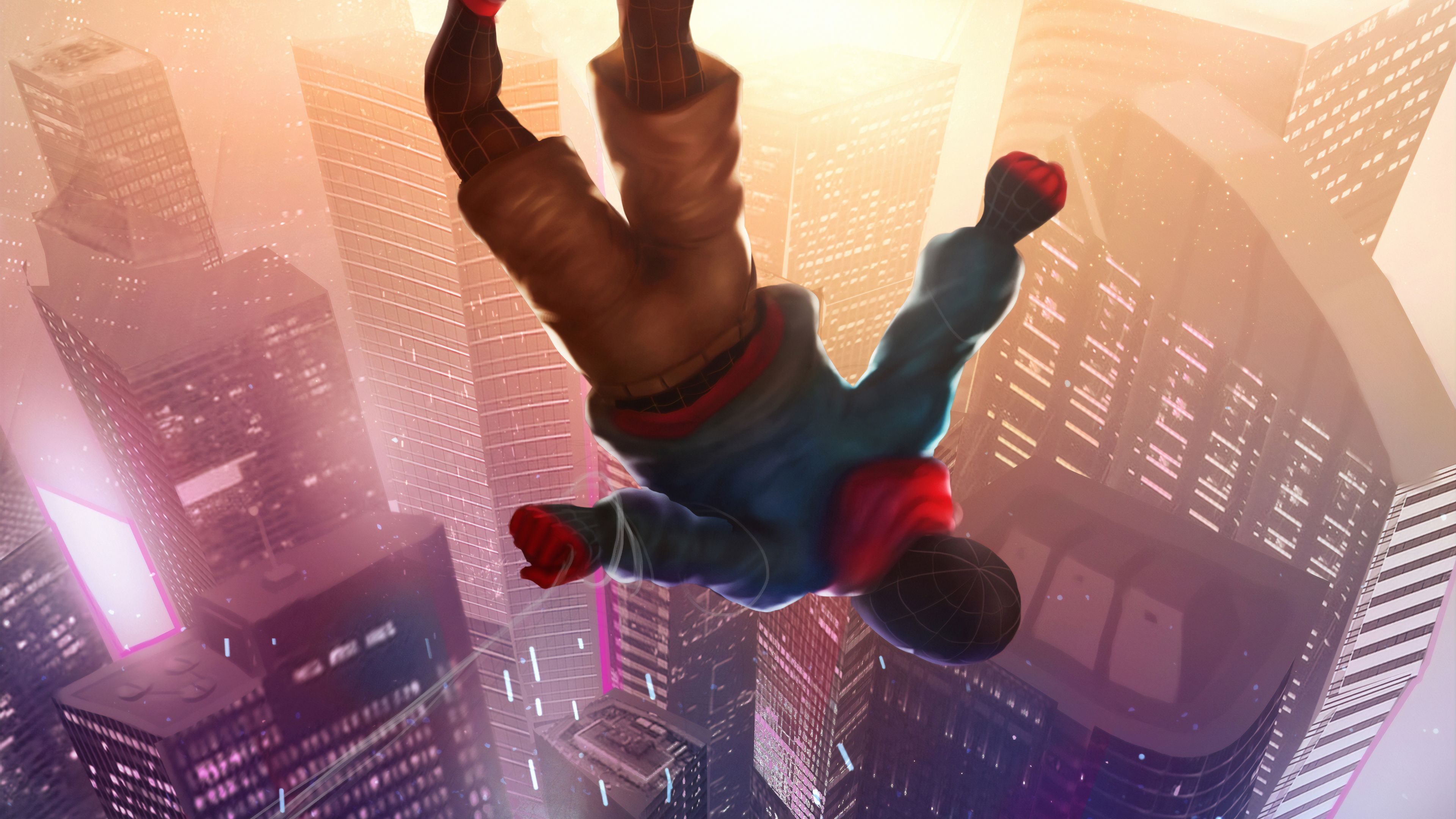 Spiderman Falling, HD Superheroes, 4k Wallpaper, Image, Background, Photo and Picture