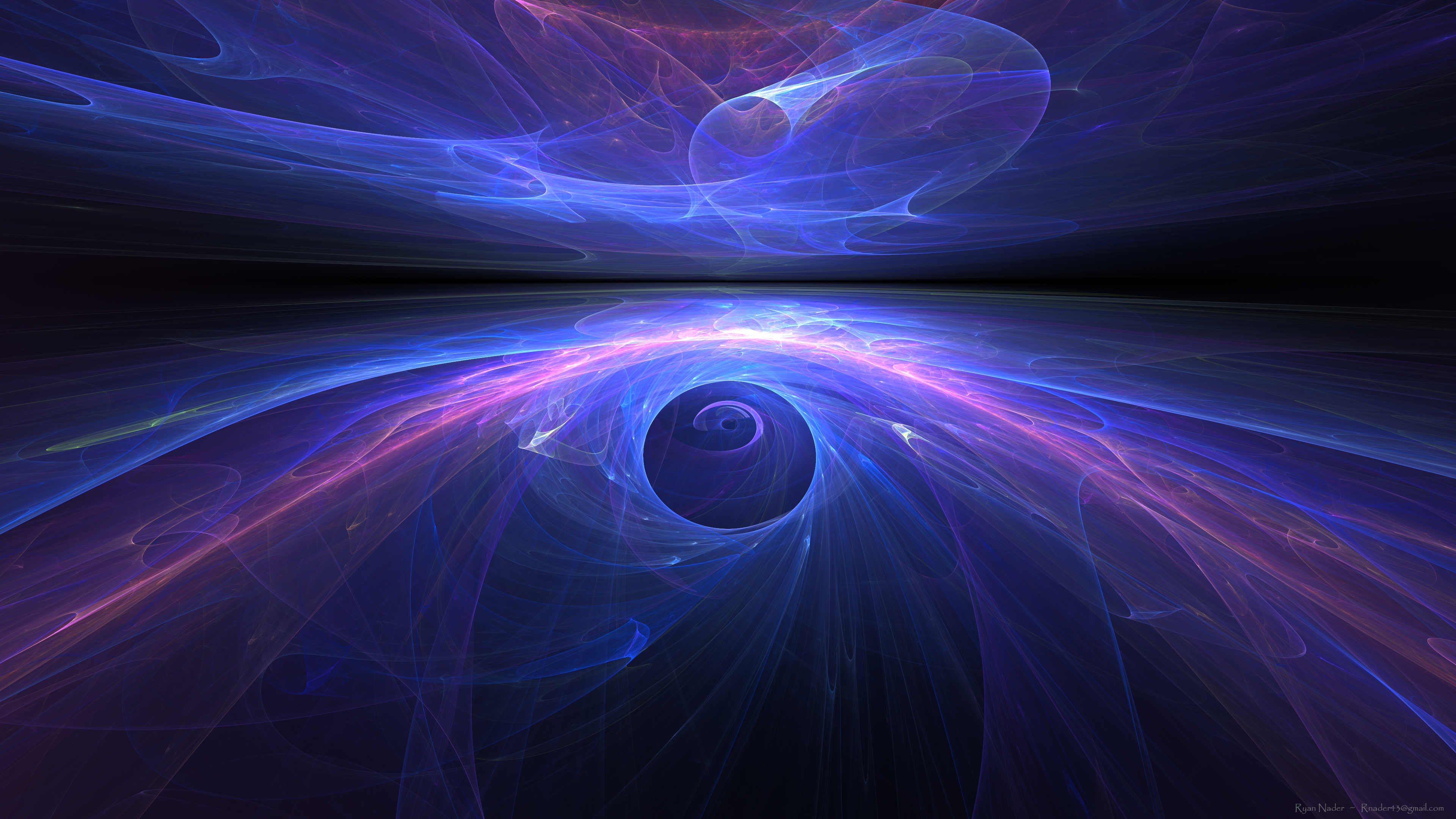 Wallpaper, purple background, fractal flame, Apophysis, abstract, 3D fractal, portal 3840x2160