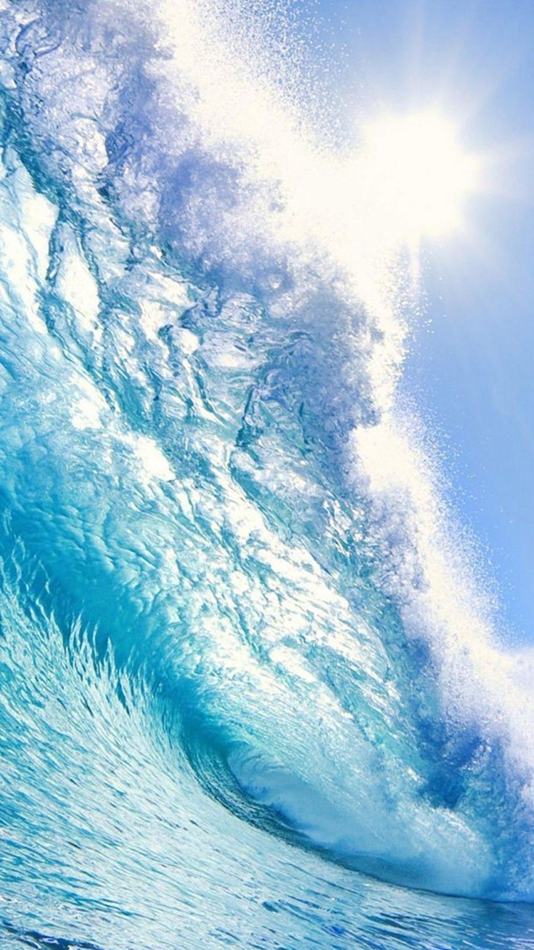 Blue wave beachK wallpaper, free and easy to download