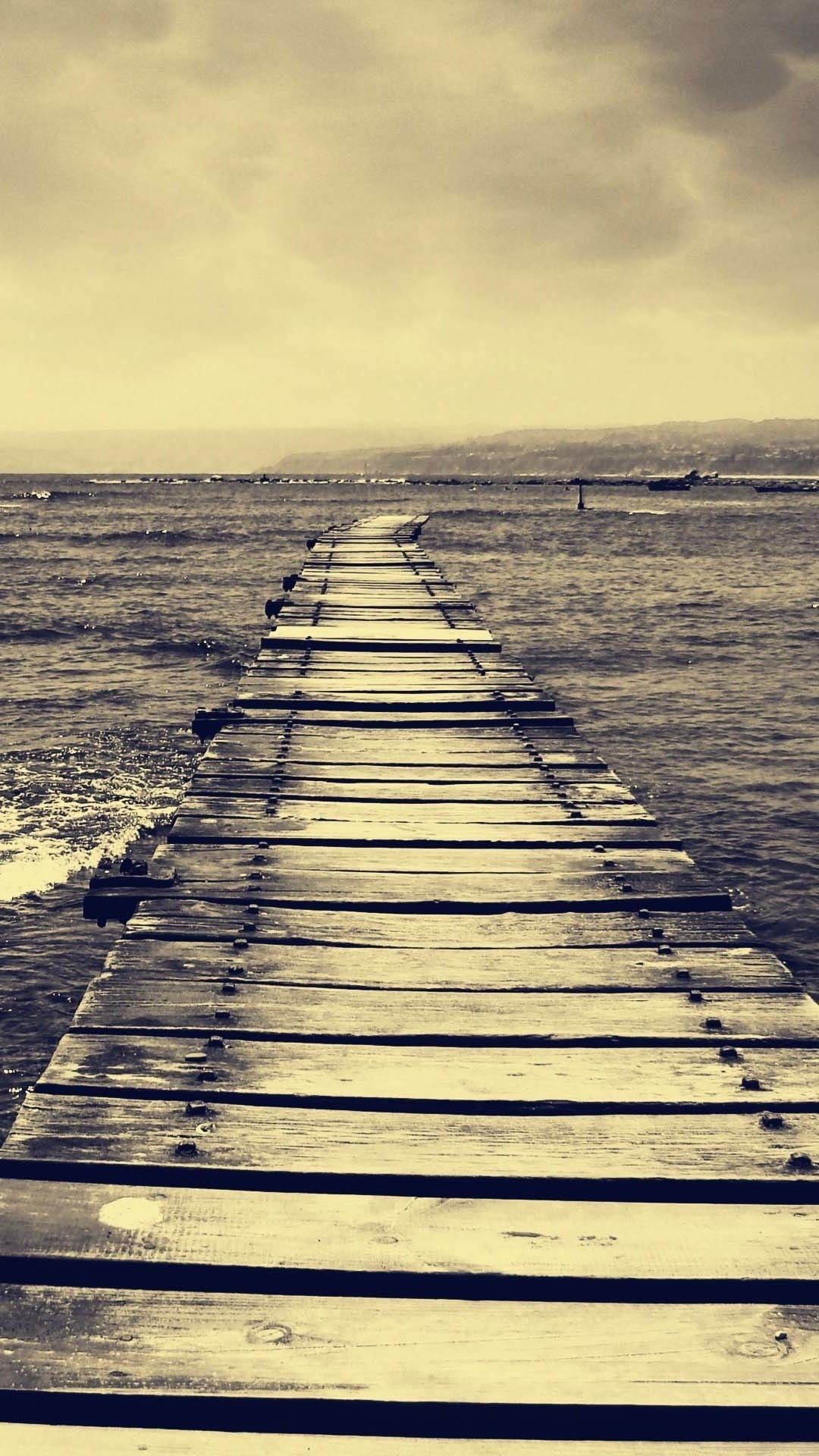 Wooden pier beachK wallpaper, free and easy to download