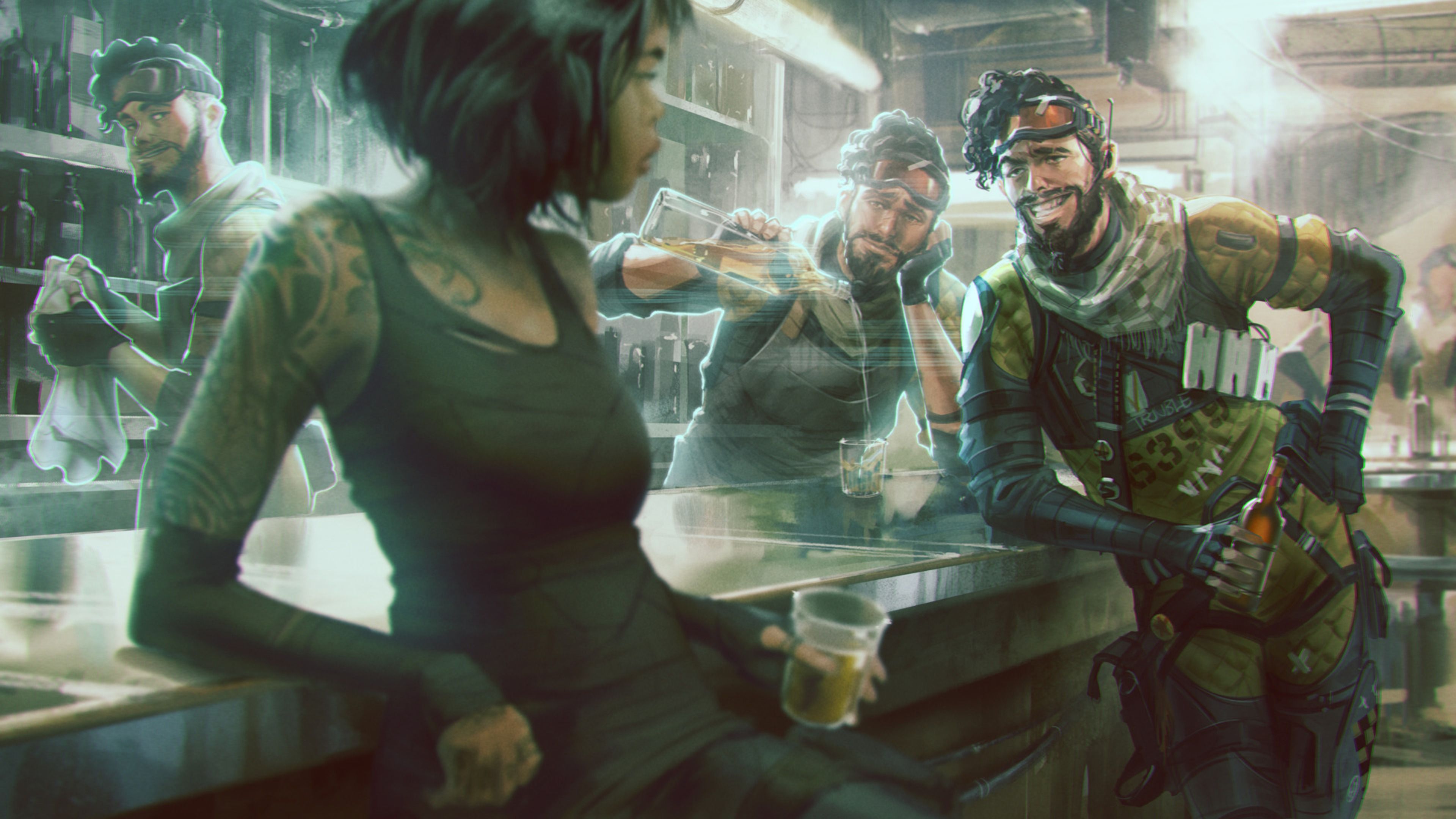 Apex Legends In Bar 4k HD 4k Wallpaper, Image, Background, Photo and Picture