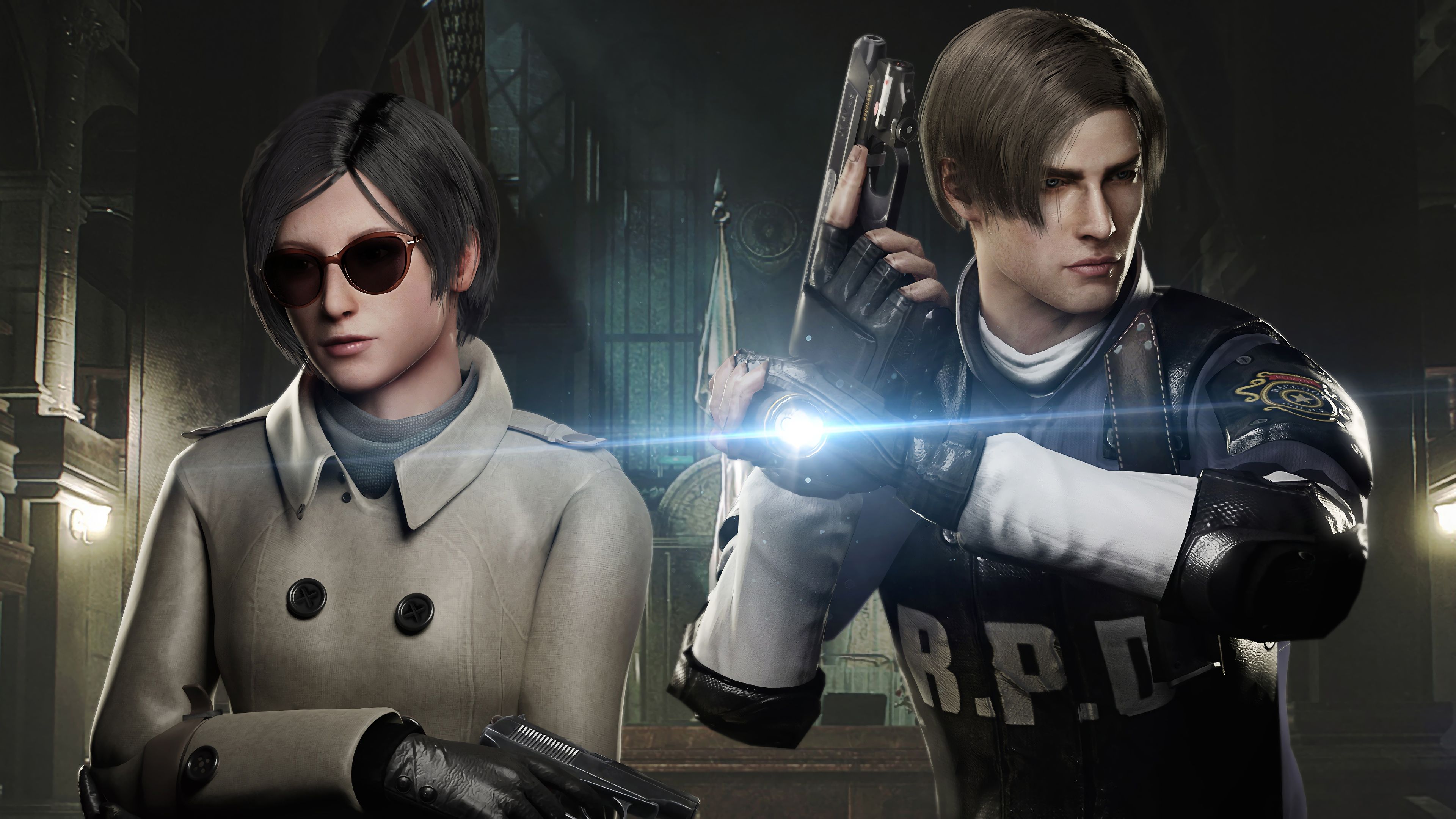 Ada Wong And Leon S. Kennedy Resident Evil 2 Remake 4K