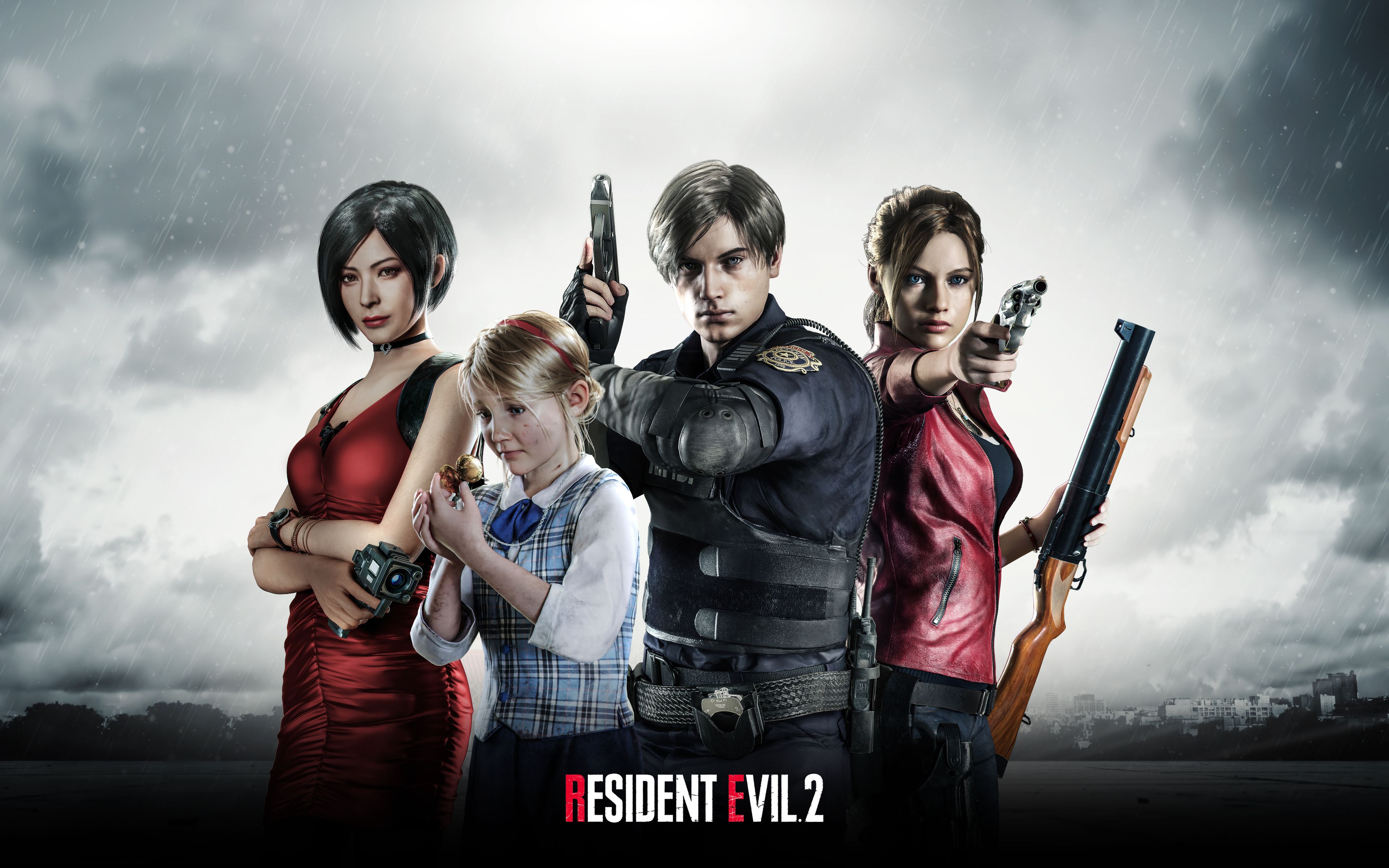 Resident Evil 2, 4k, Poster, 2019 Games, Artwork, Creative Redfield Leon S Kennedy