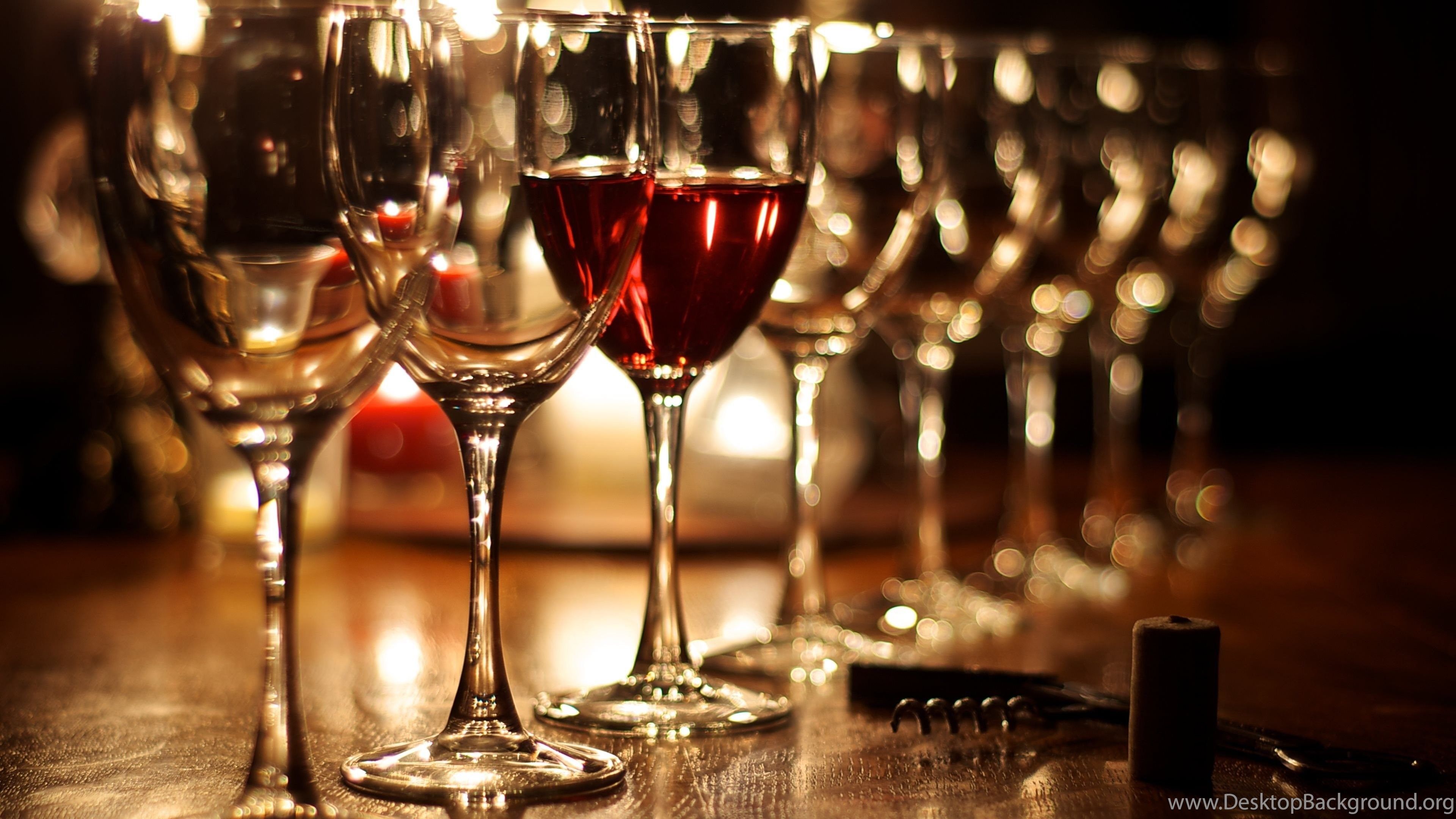 Full HD Wallpaper Photo Picture Image Of Wine Glasses At Bar Table. Desktop Background