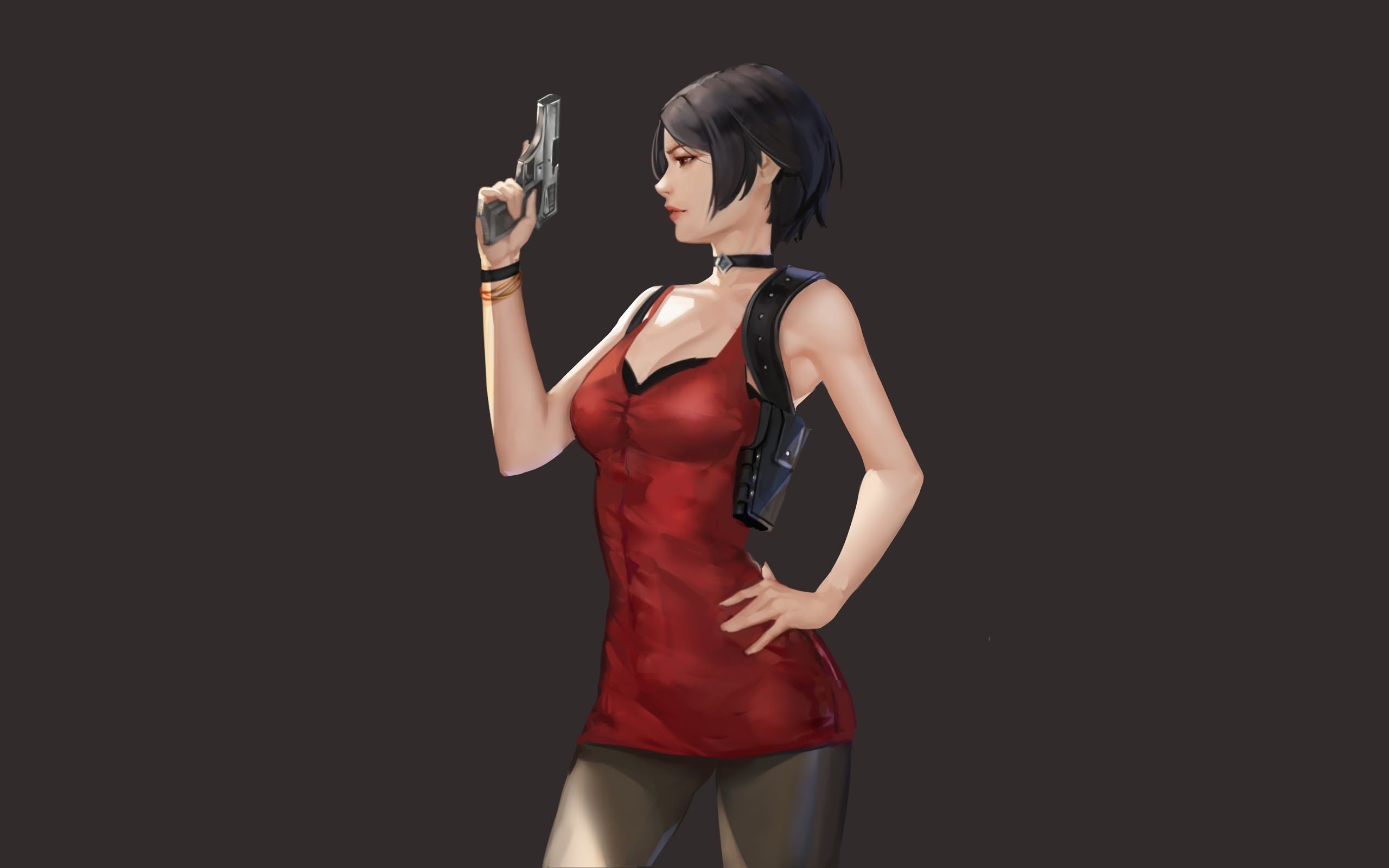 Ada Wong Resident Evil 2 Girl 4K Wallpaper