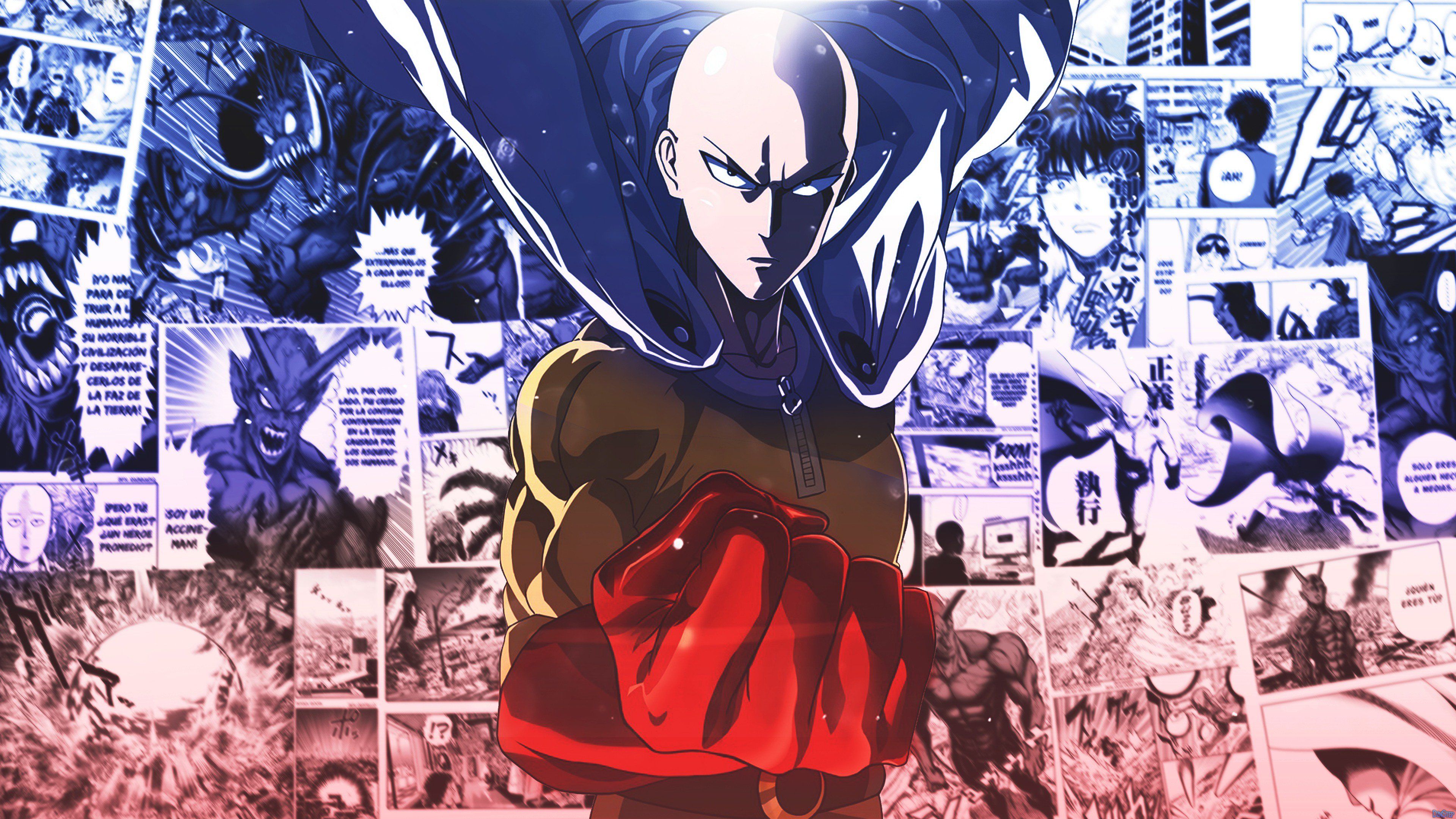 Saitama All One-Punch Man Art Wallpaper, HD Anime 4K Wallpapers