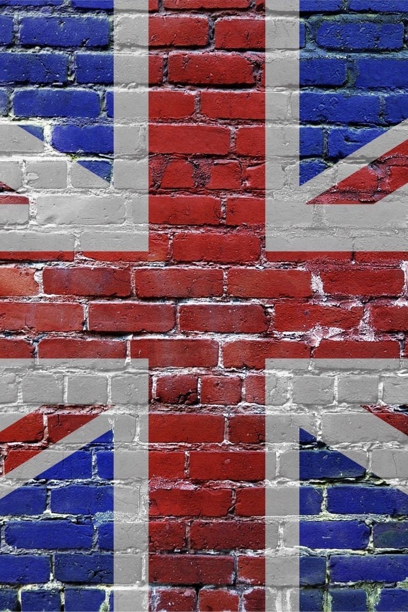Download Wallpaper 800x1200 United Kingdom, Uk, Bricks, Flag Iphone 4s 4 For Parallax HD Background
