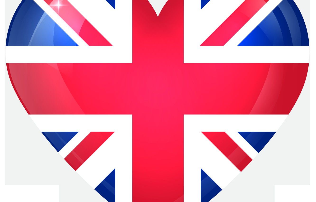 Wallpaper British, Britain, Flag, Great Britain, United Kingdom, Union Jack, Heart image for desktop, section текстуры