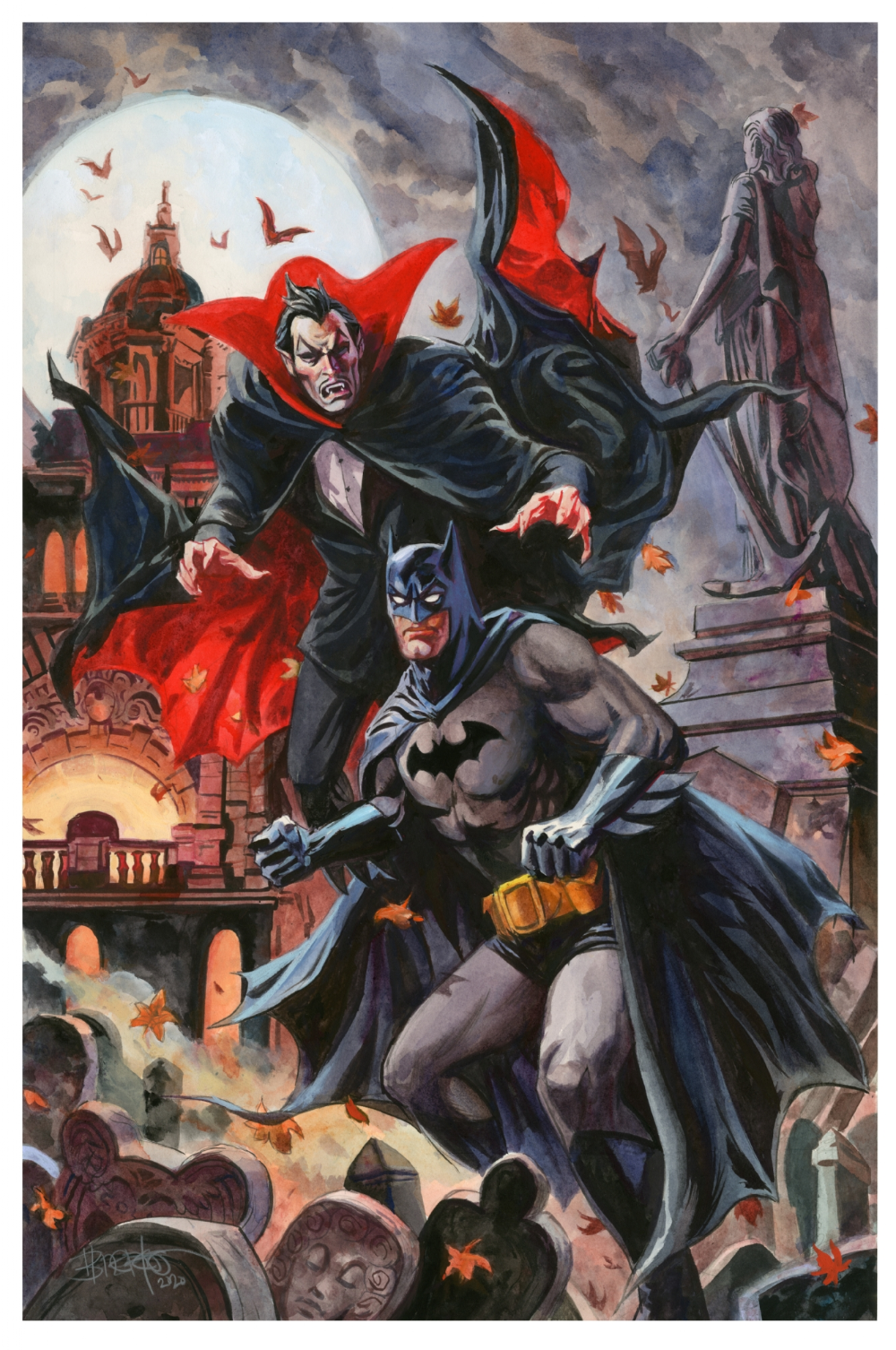 Batman vs. Dracula (2020) Comic Art. Batman comic art, Comic art, Batman wallpaper