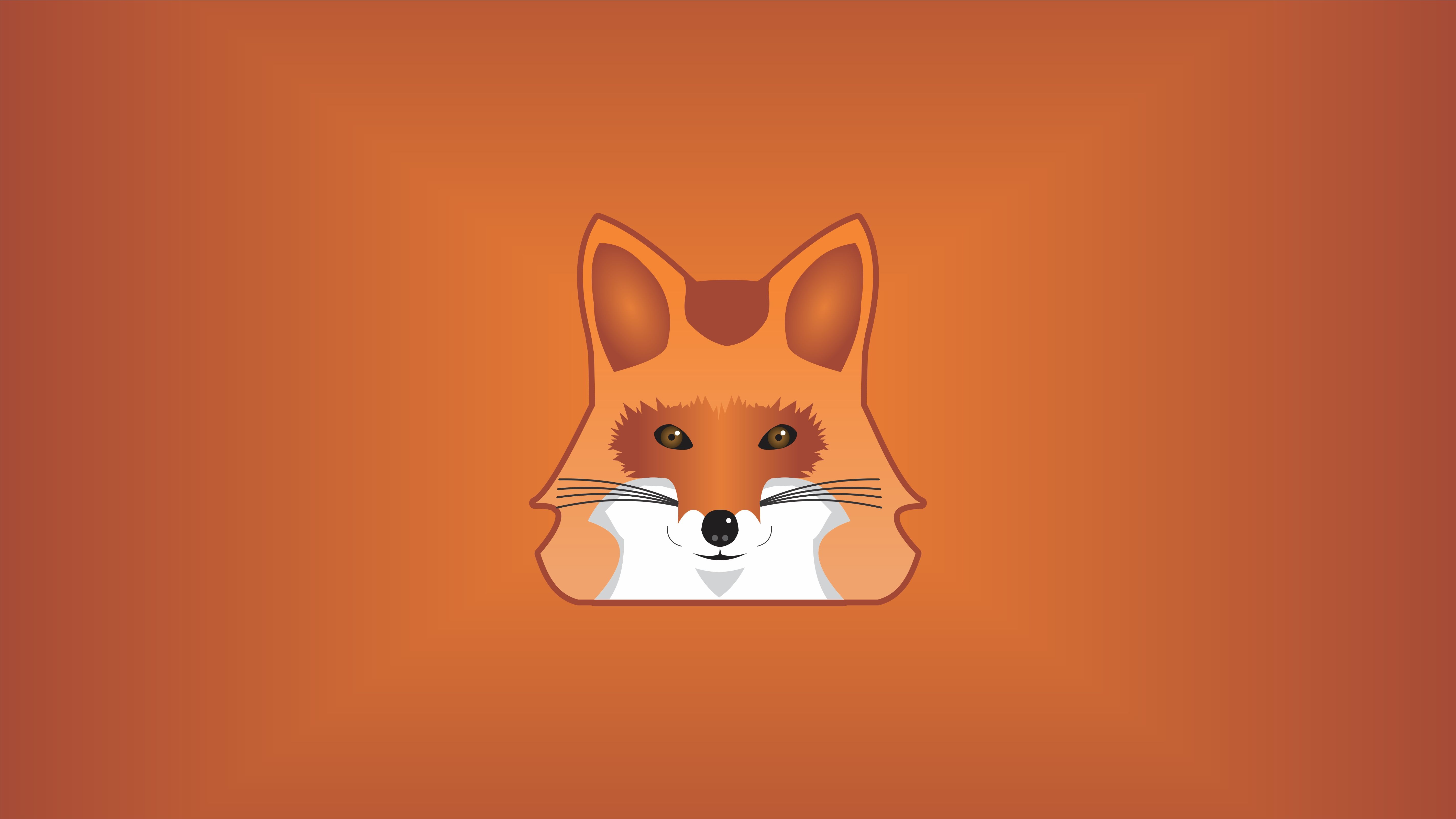 Wallpaper, fox, animal eyes, orange, animals 5692x3201