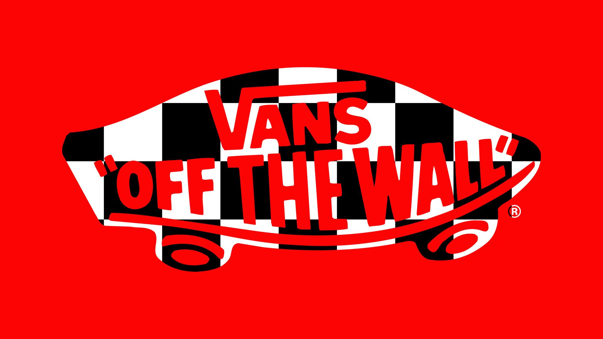 Red Vans Wallpaper Checkerboard