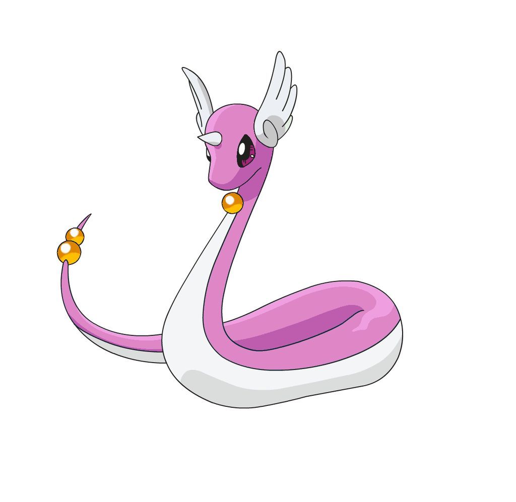 Shiny Dragonair. Amfibieën, Pokemon, Vissen