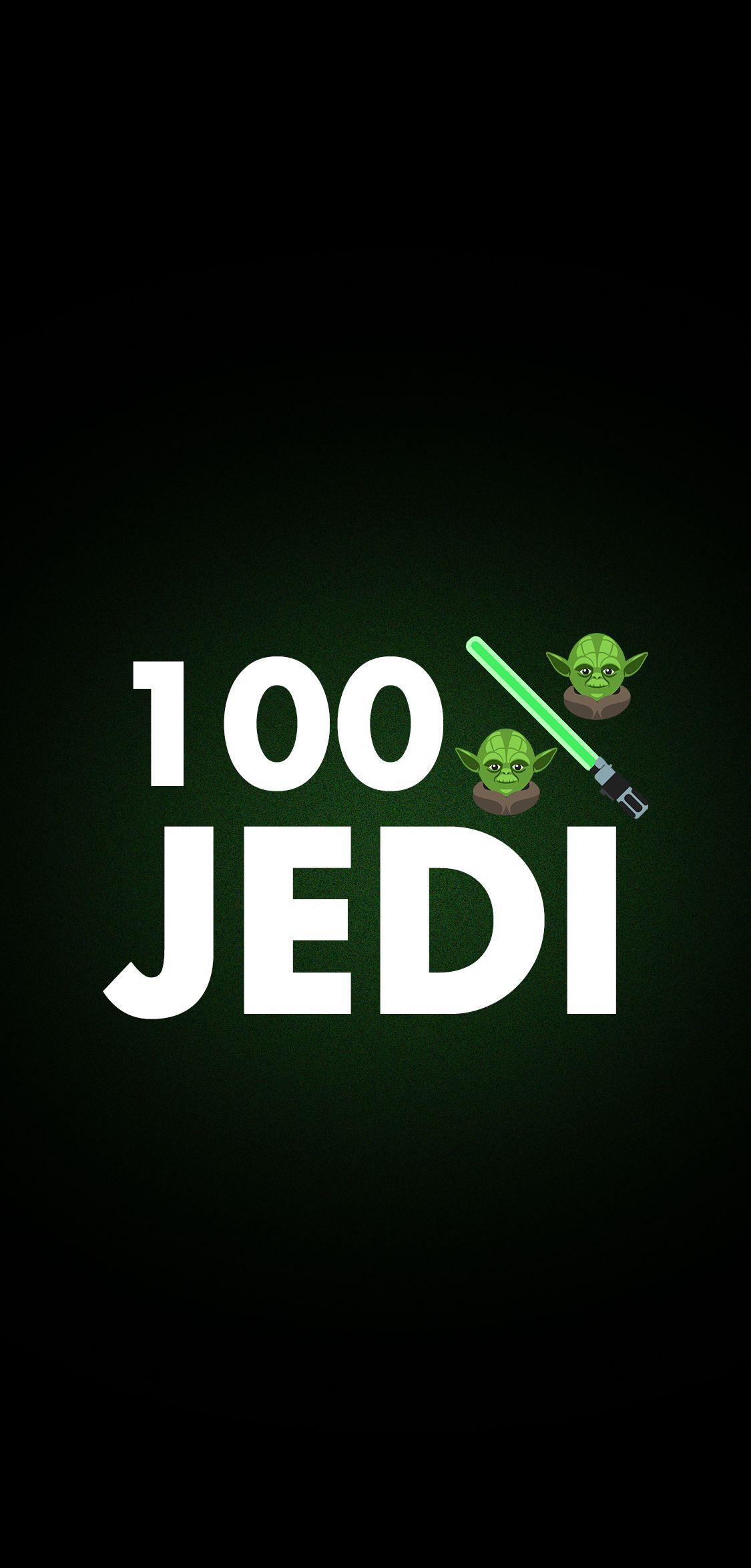 Star Wars 100% Jedi Yoda Phone Wallpaper. Star wars yoda, Yoda lightsaber, Star wars wallpaper