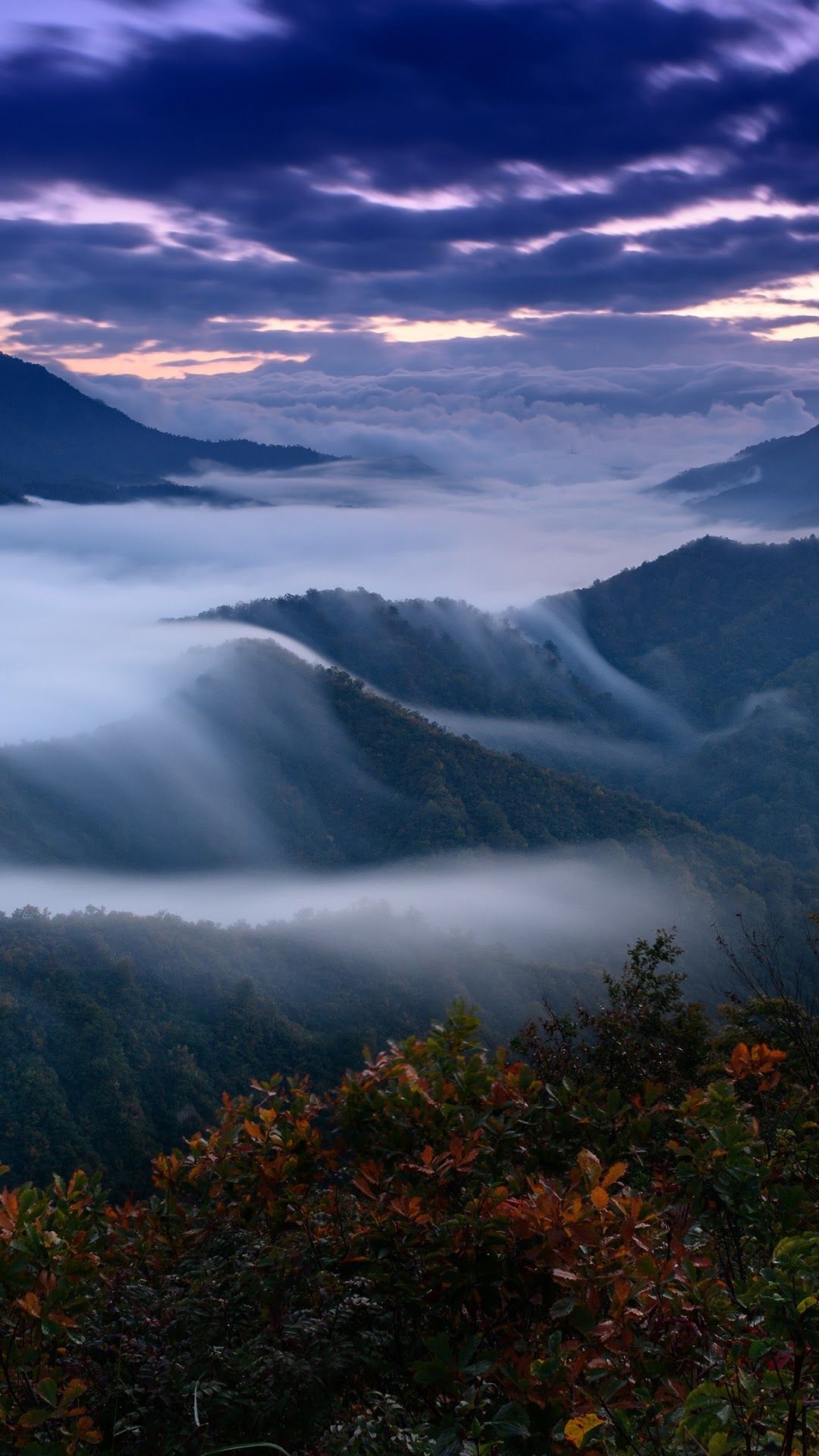 Mountain Fog Scenery Landscape Nature 4K Wallpaper