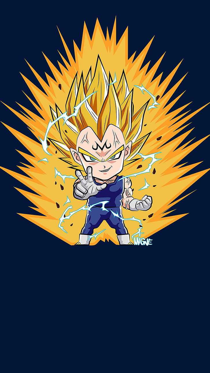 Minimalist Vegeta Wallpaper Free HD Wallpaper