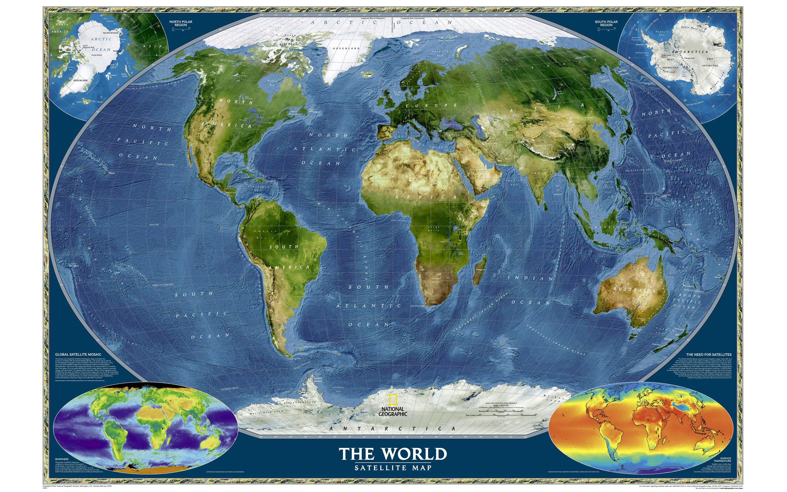 Large World Map Geographic Physical Map Of The World