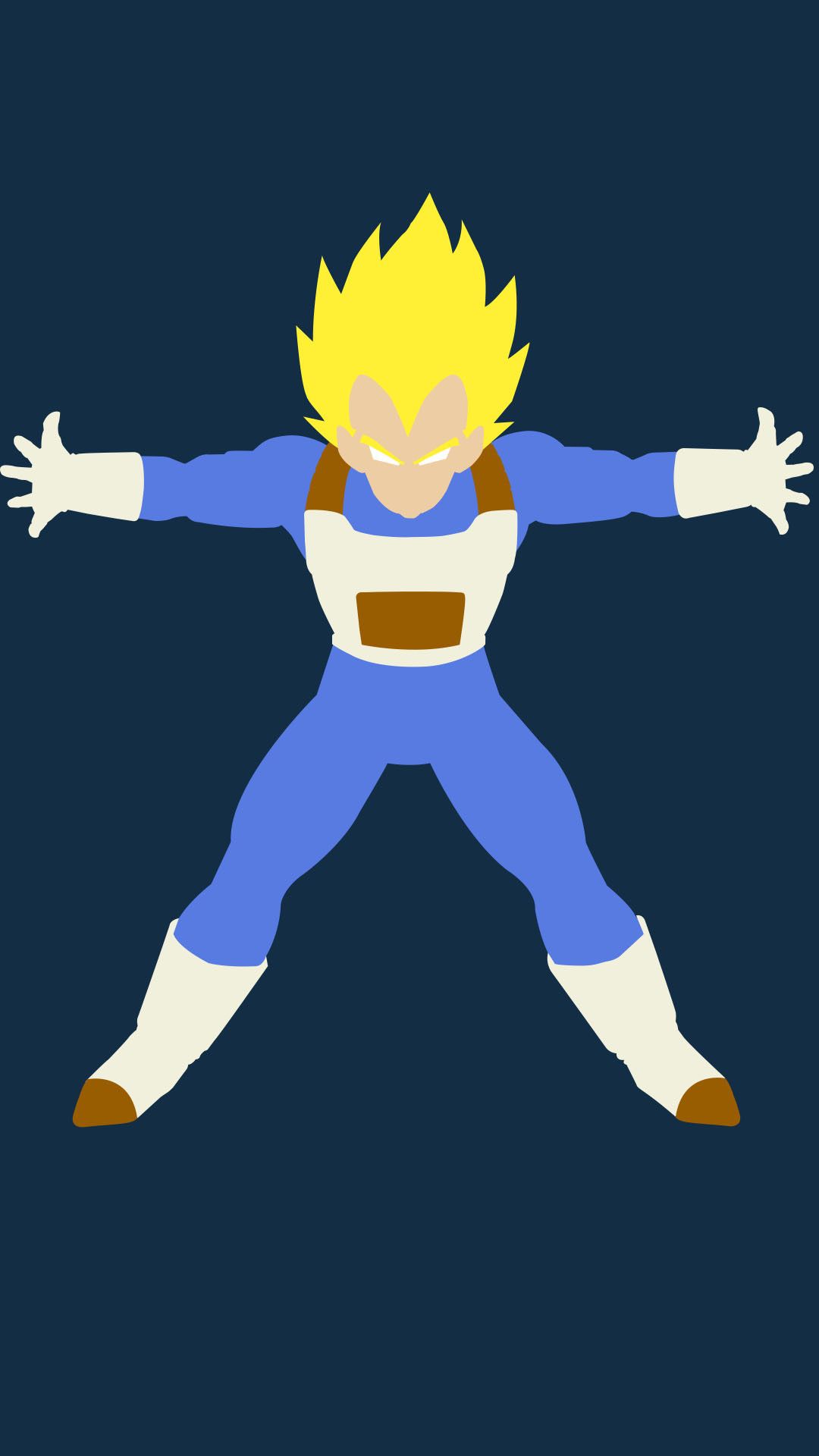 Vegeta Minimalist Wallpapers - Wallpaper Cave