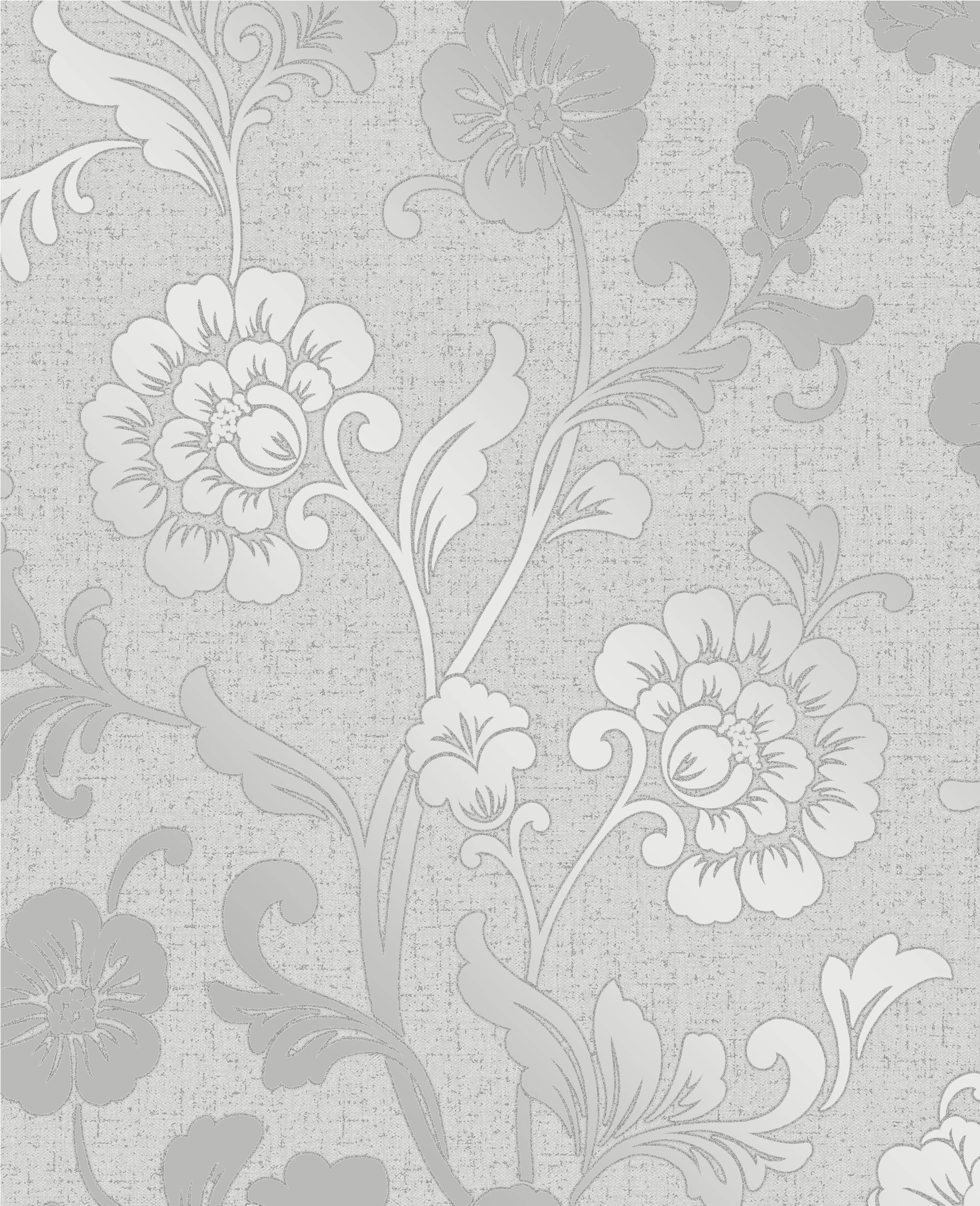 Grey Flower Wallpaper