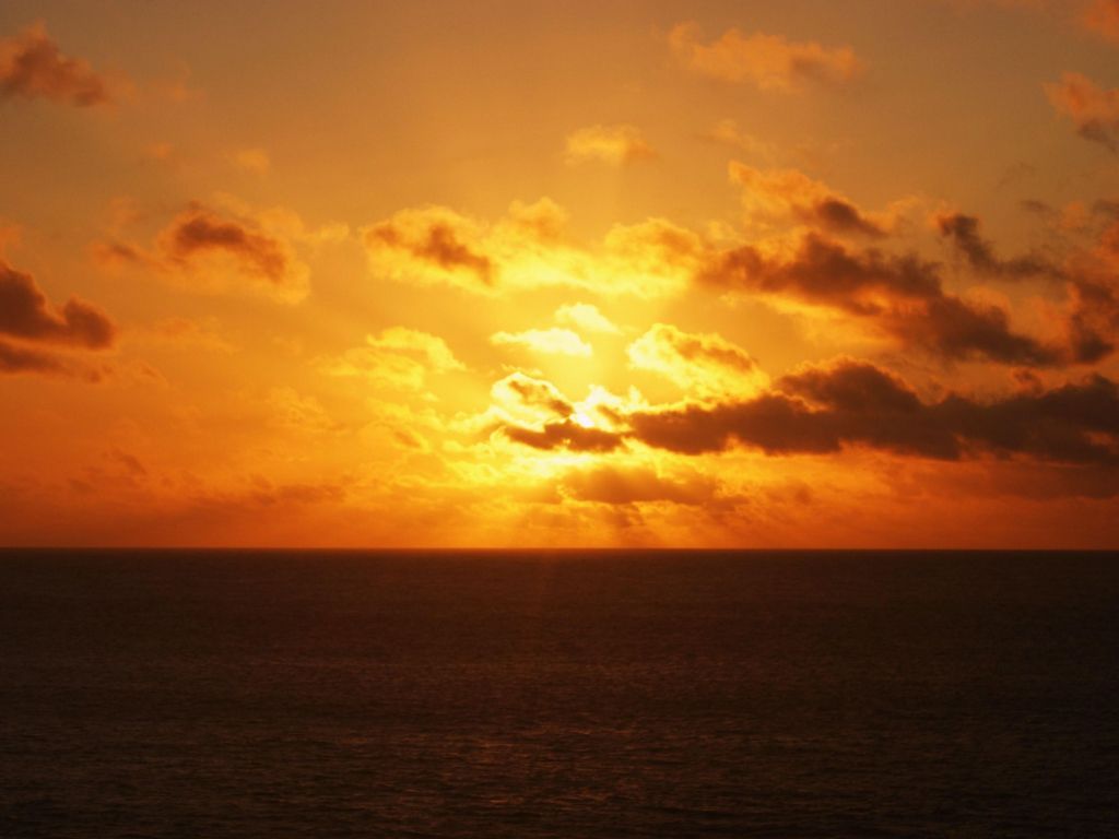 Yellow Horizon Sunset S wallpaper in 1024x768 resolution