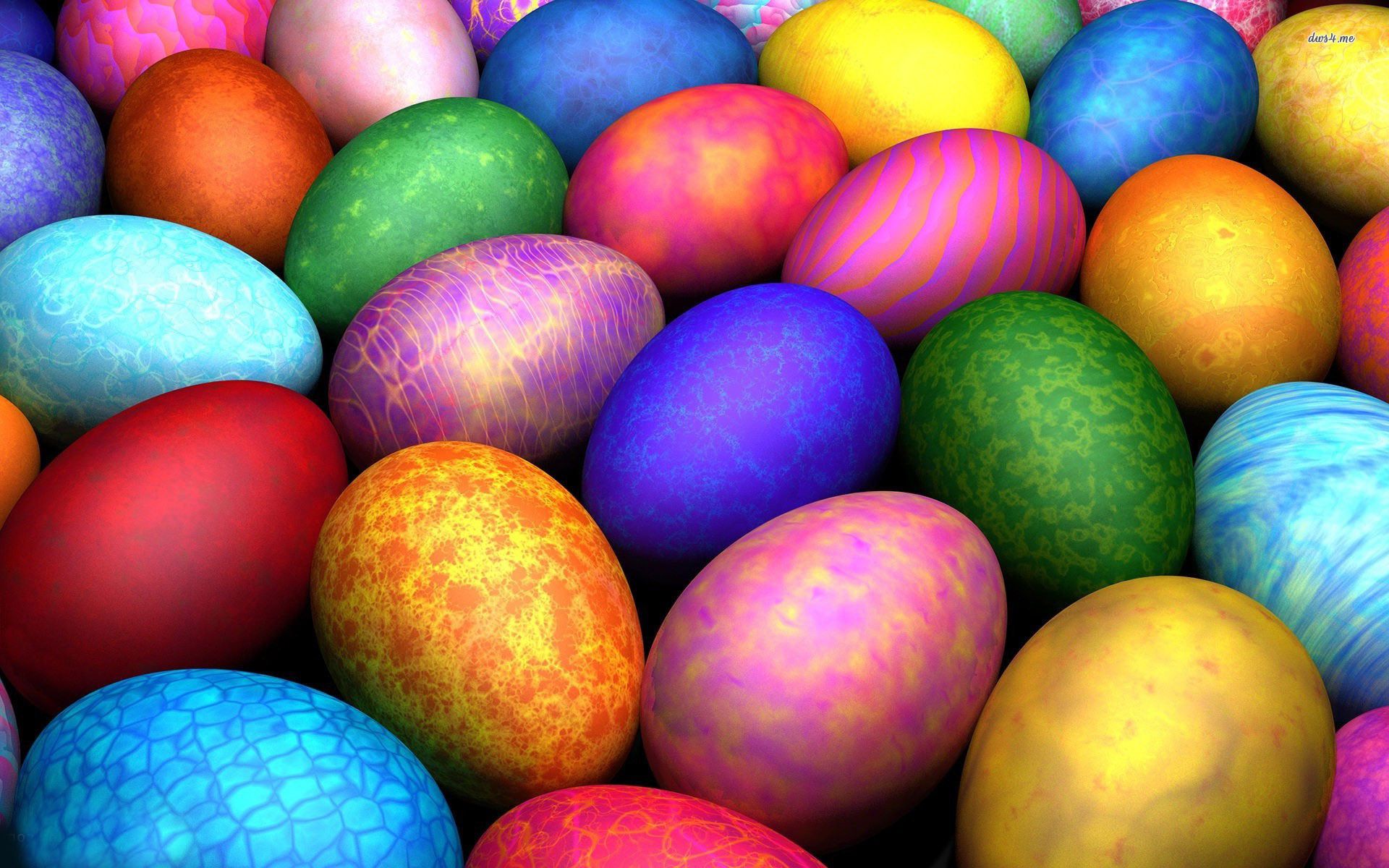 Easter Eggs Background HD HD Wallpaper