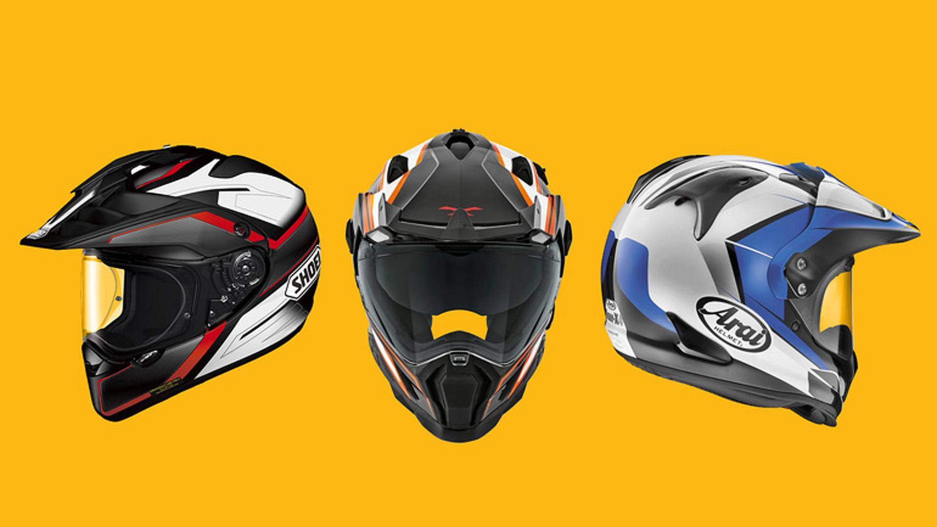 Dual Sport Helmets. RideApart.com Photo