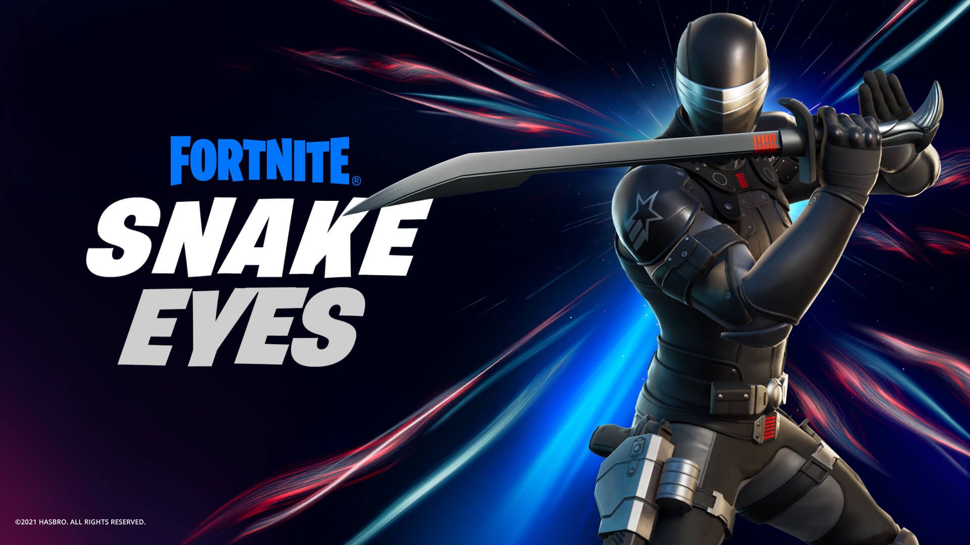 GI Joe's Snake Eyes has arrived in Fortnite