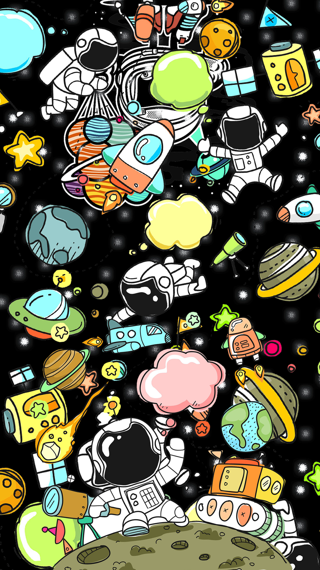 Wallpaper Astronaut in the space