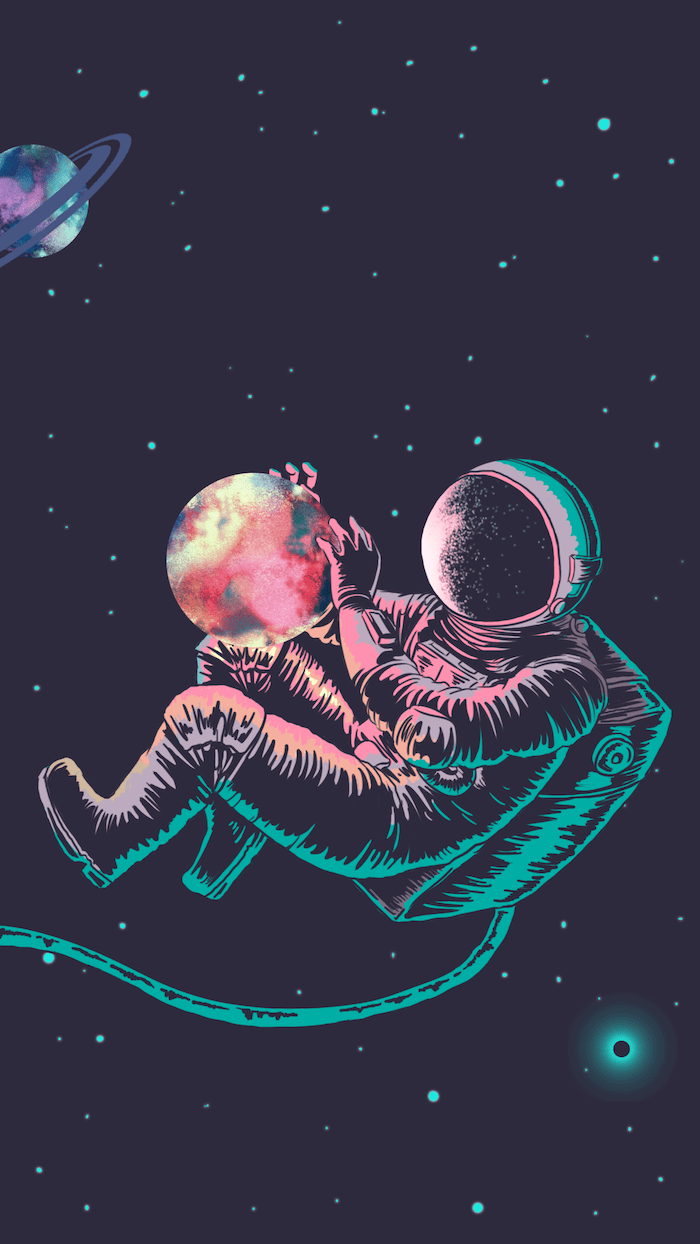 Space Wallpaper Space Astronaut Cartoon