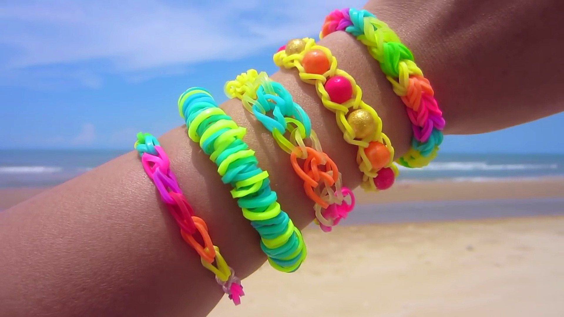 Easy Rainbow Loom Bracelet Designs without a Loom. DIY Rubber Band Bracelets