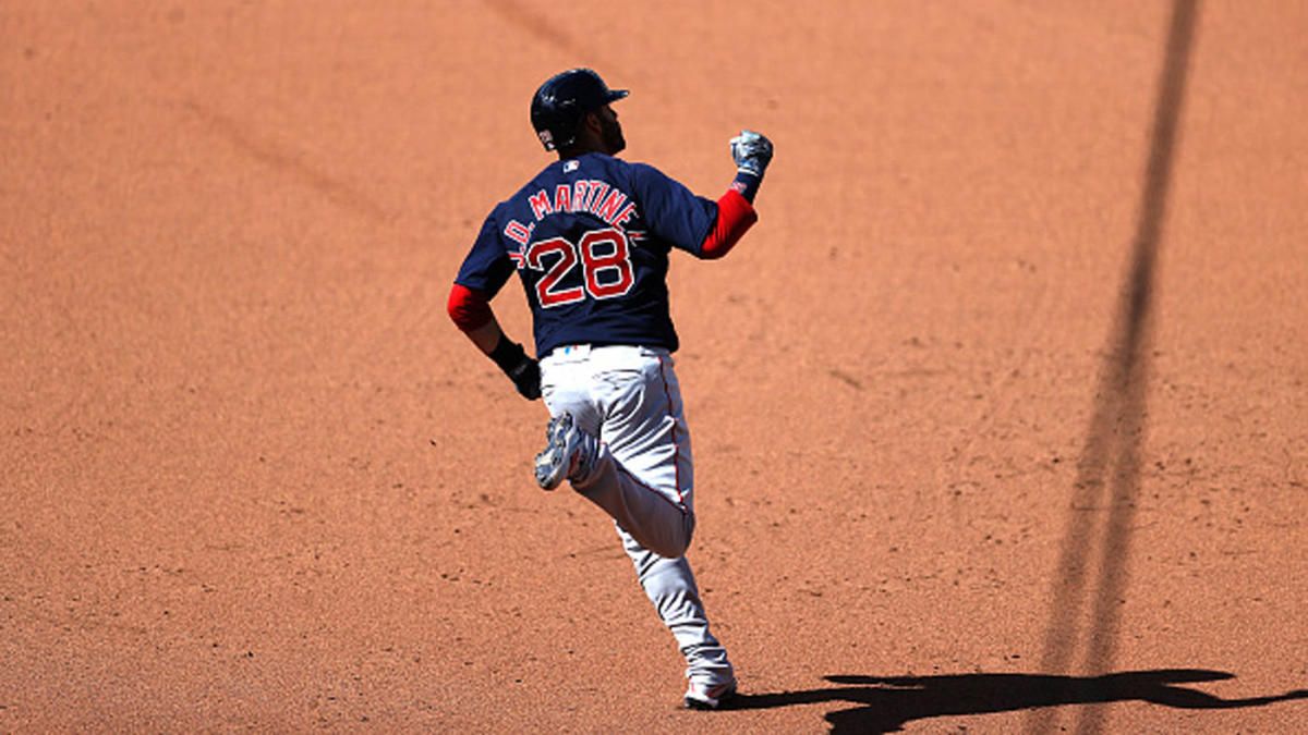 Red Sox slugger J.D. Martinez hits three home runs vs. Orioles as Boston completes perfect week