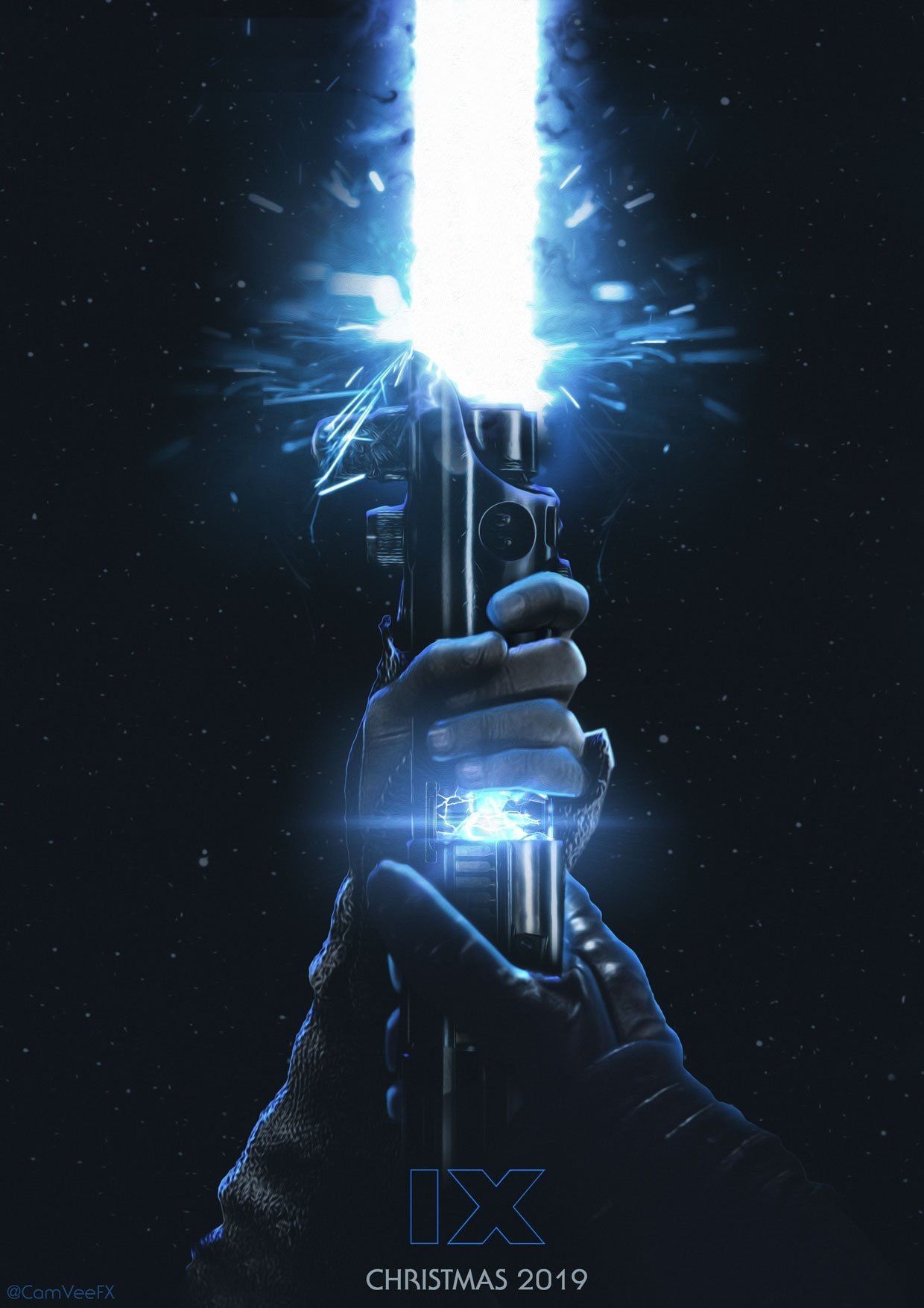 the two of them who broken it, so they were both responsible for repairing Anakin's Lightsaber together. Star wars wallpaper, Star wars background, Star wars art