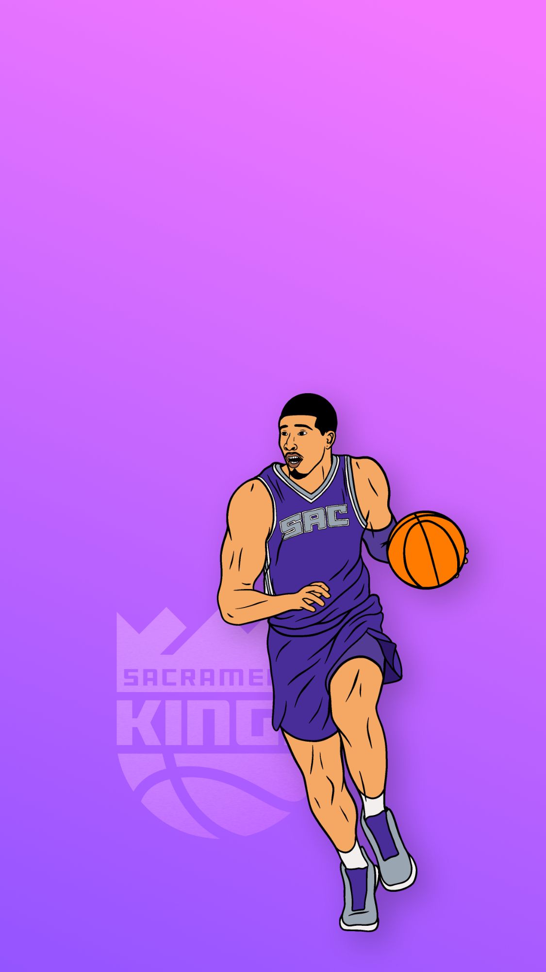 Made a Tyrese Haliburton Phone Background : r/kings