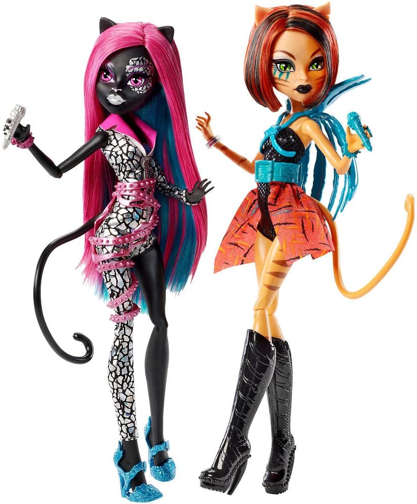 Monster High Fierce Rockers Catty Noir And Toralei Exclusive 2 Pac: Toys & Games