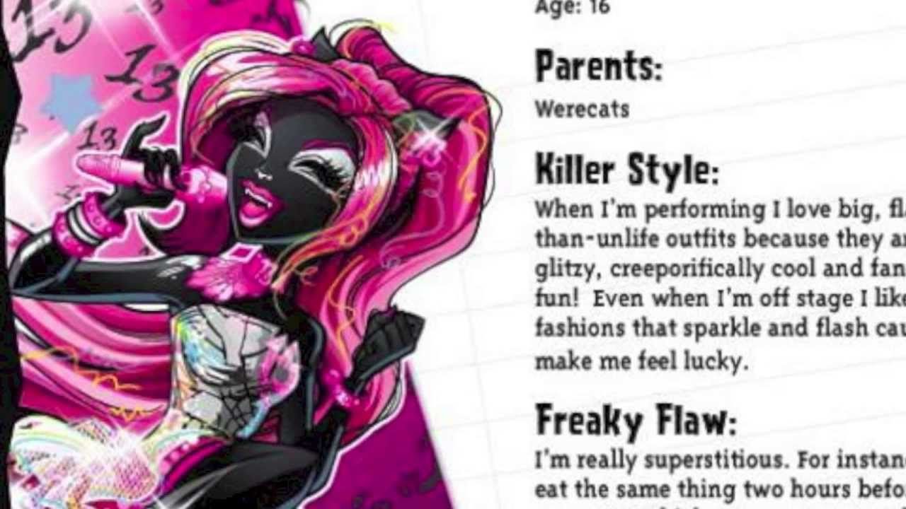 Catty Noir's Bio! *Monster High Mattel Official*