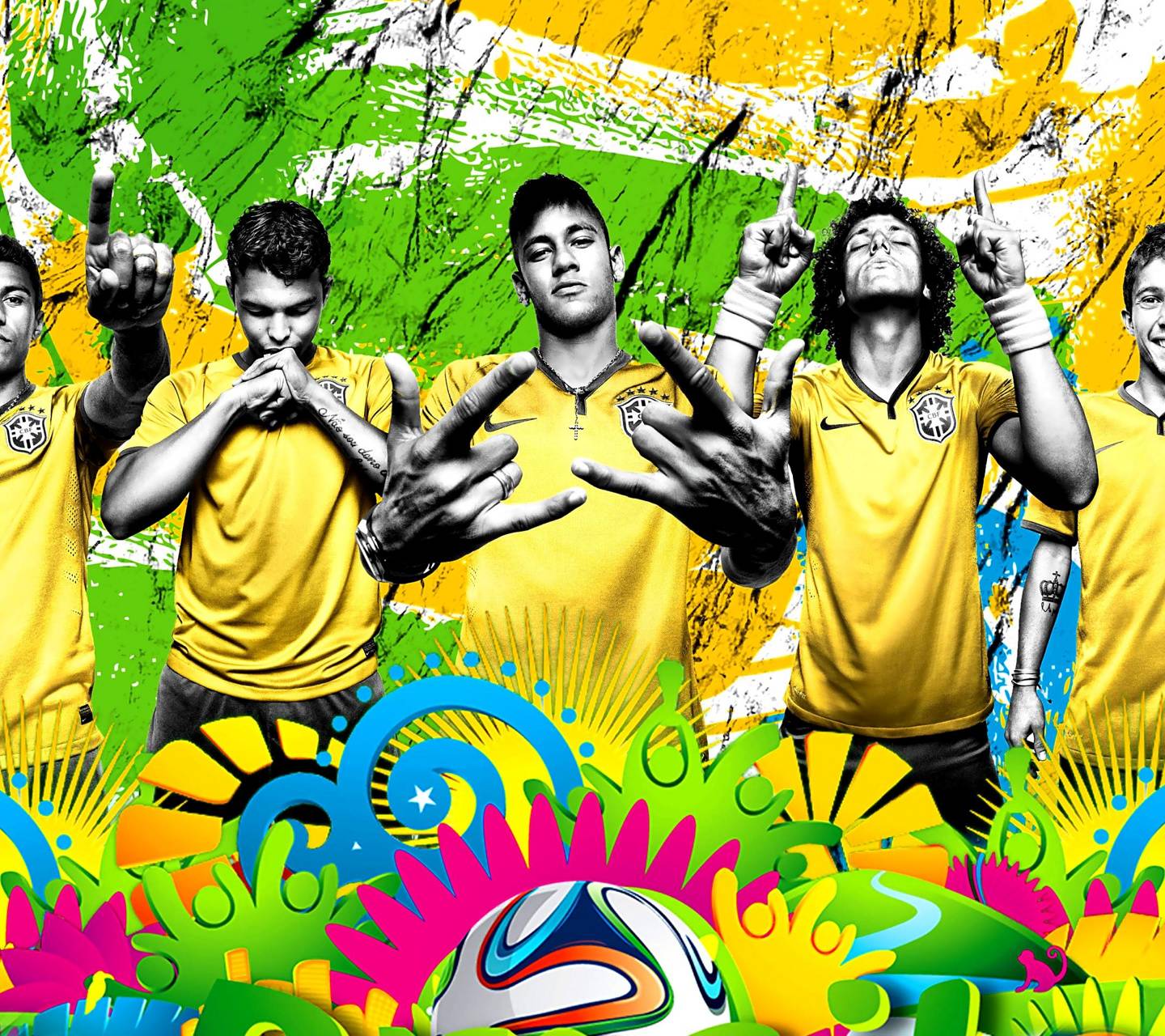 Download The Brazilian Team Wallpaper HD