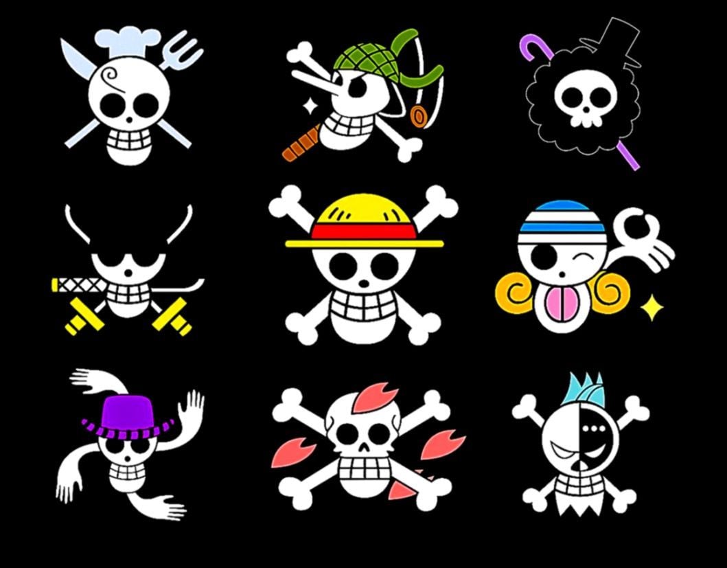 One Piece Characters Symbol Wallpaper