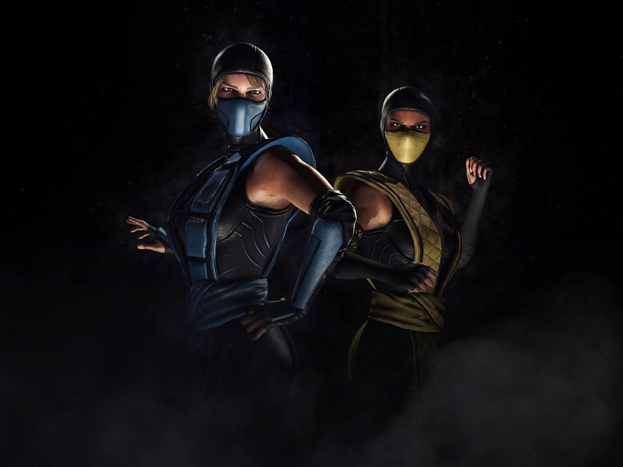 Mortal Kombat XL Sub Zero Scorpion Kosplay Wallpaper in jpg format for free download