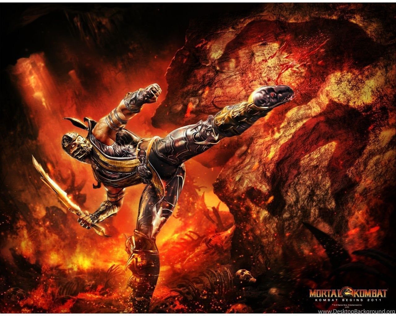 Mortal Kombat 9 Scorpion Vs Sub Zero Wallpaper. Desktop Background