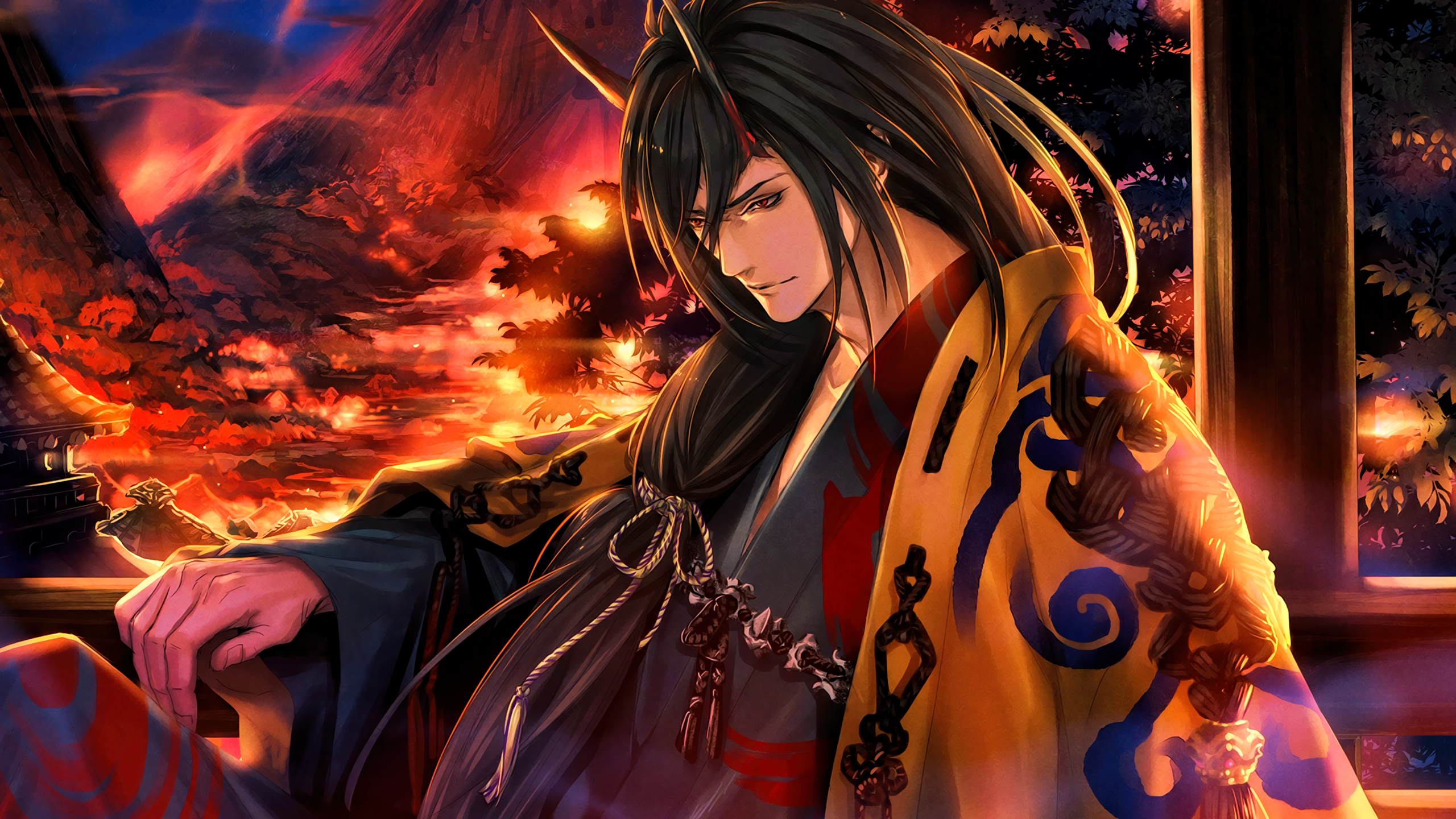 Wallpaper, Chain Chronicle Haecceitas no Hikari, emperor, robes 2560x1440