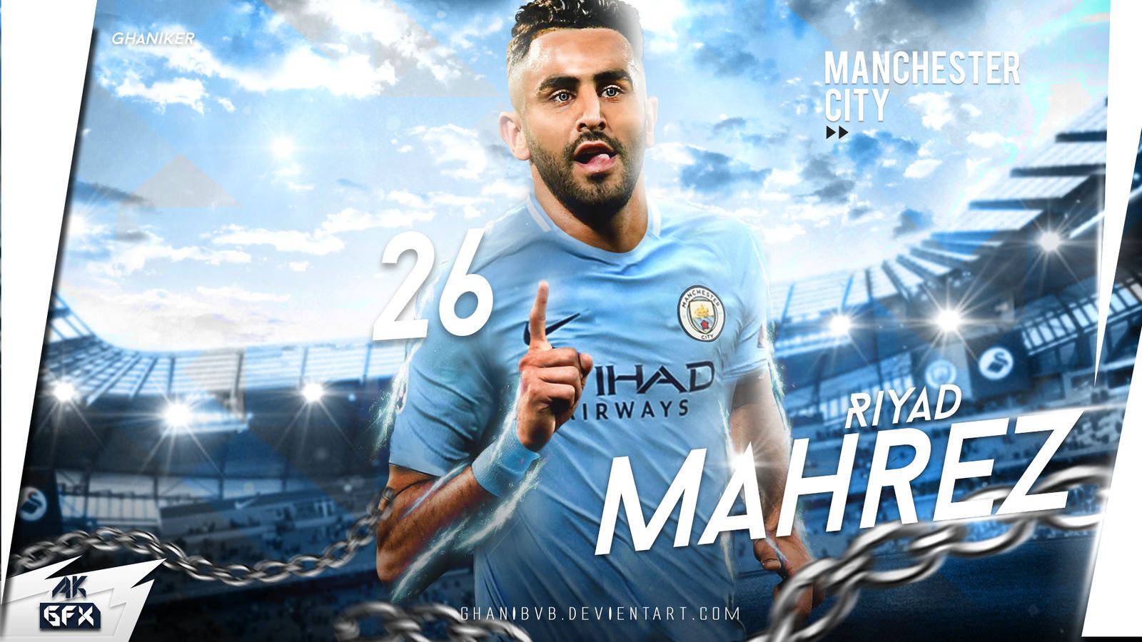 Mahrez Manchester City Wallpaper