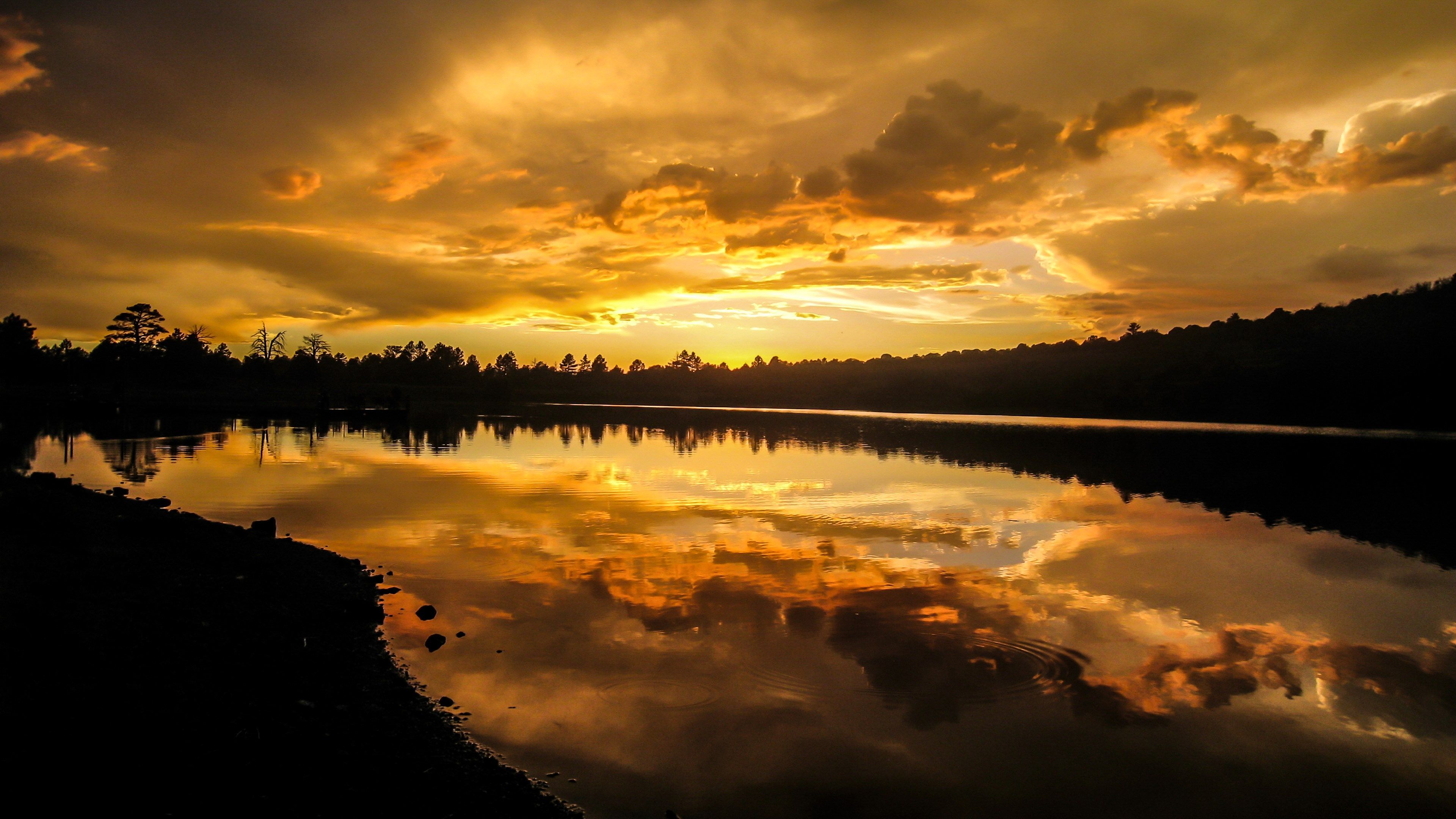 4k pc HD wallpaper download (3840x2160). Sunset wallpaper, Nature wallpaper, Lake sunset