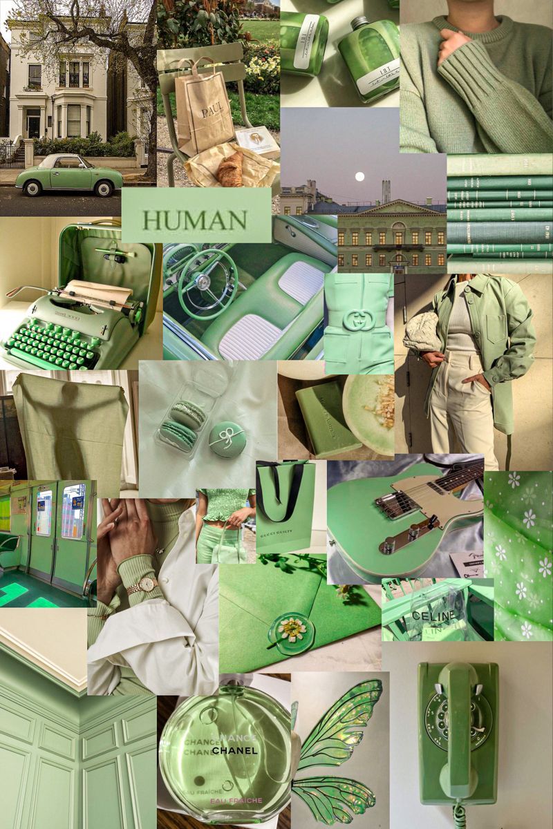 Green Collage  Green aesthetic tumblr Green wallpaper Mint green  aesthetic