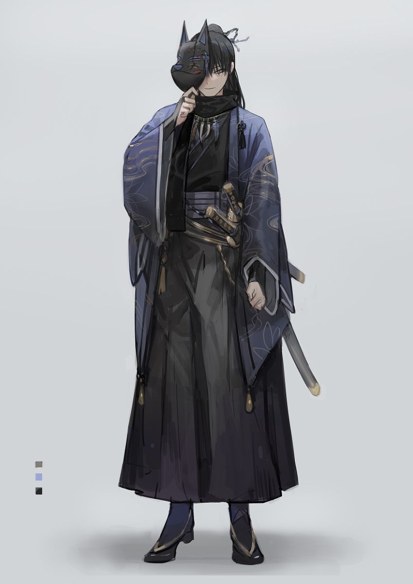 nacht in kimono Clover Wallpaper