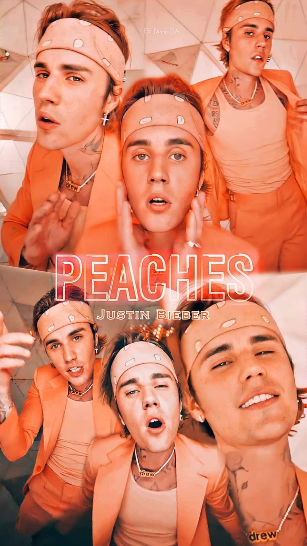 justin bieber lockscreen - peaches lyrics