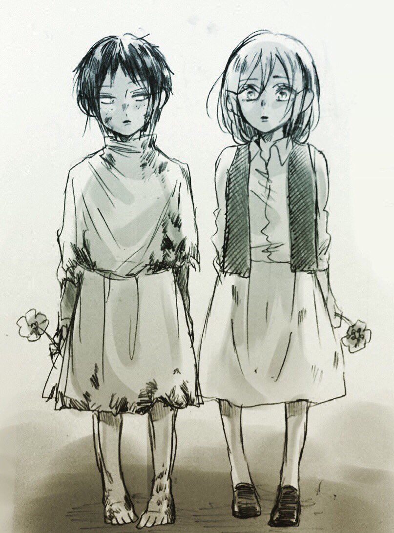 ｺﾝﾒ on Twitter. Attack on titan fanart, Ymir and christa, Attack on titan anime